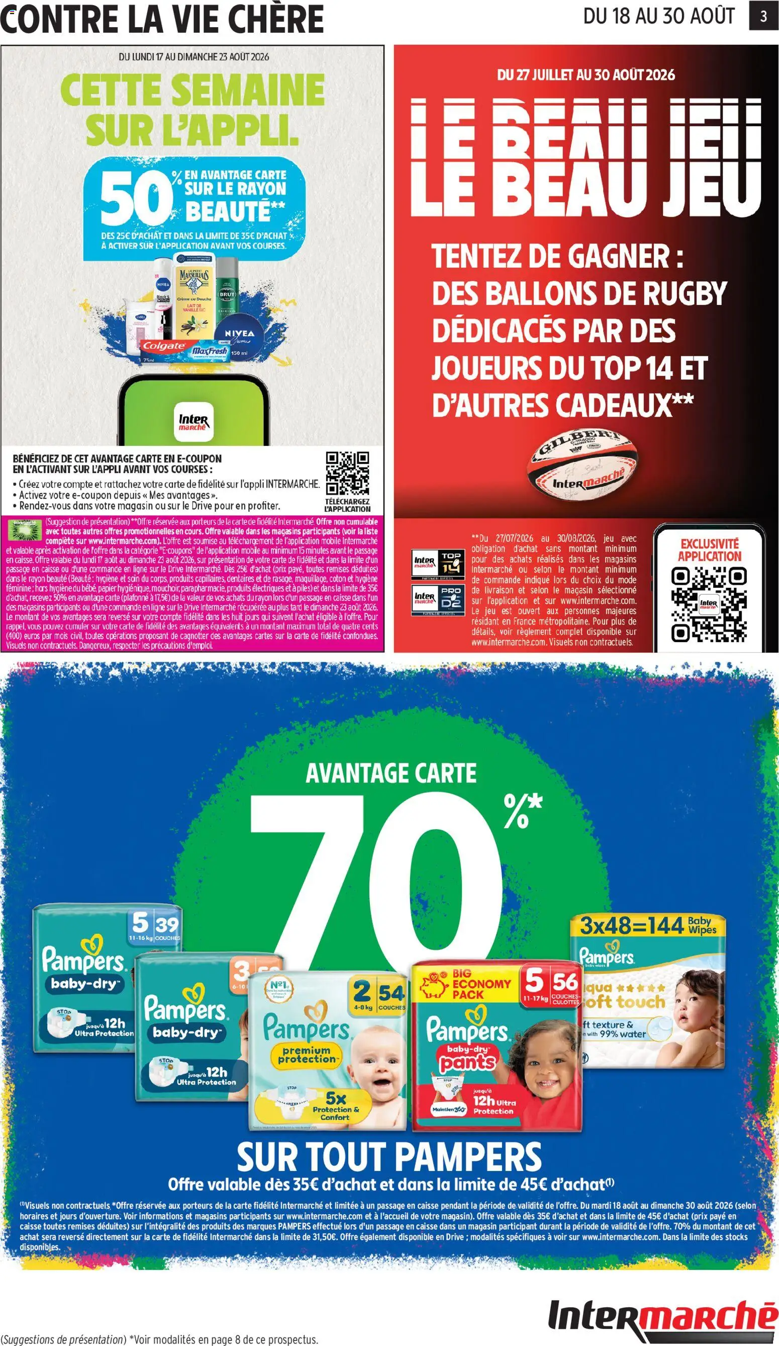 {H1} | Page: 3 | Produits: Douche, Hygiène, Lait, Piles