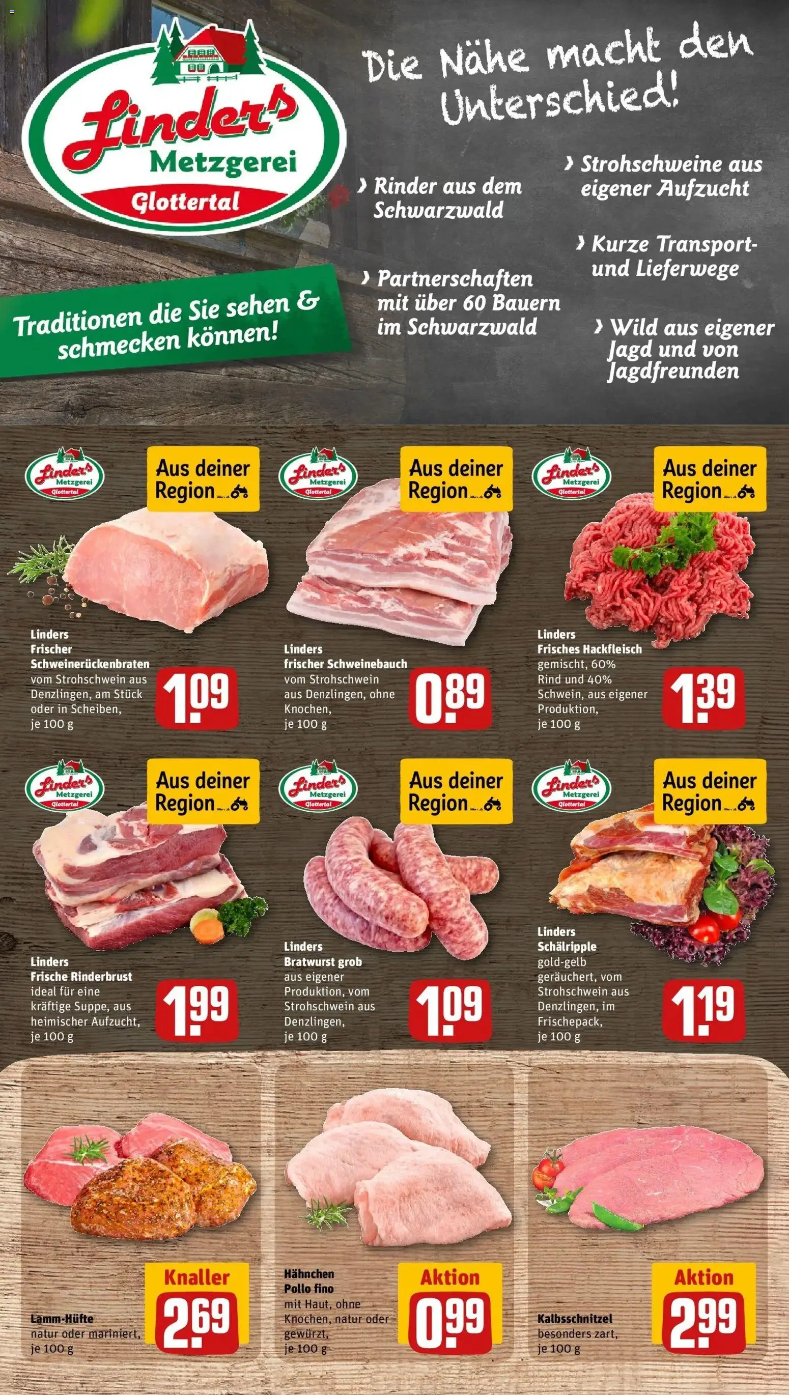 REWE Prospekt ab 14.09.2026 zum Blättern » Angebote | Seite: 6 | Produkte: Hahnchen, Schweinebauch, Bratwurst, Hackfleisch