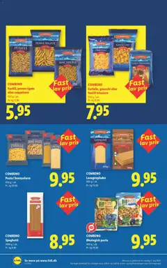 COMBINO, Spaghetti, 1000 g / pk., Pr. kg 8,95 gyldig fra 13/09/2026 | Side: 46
