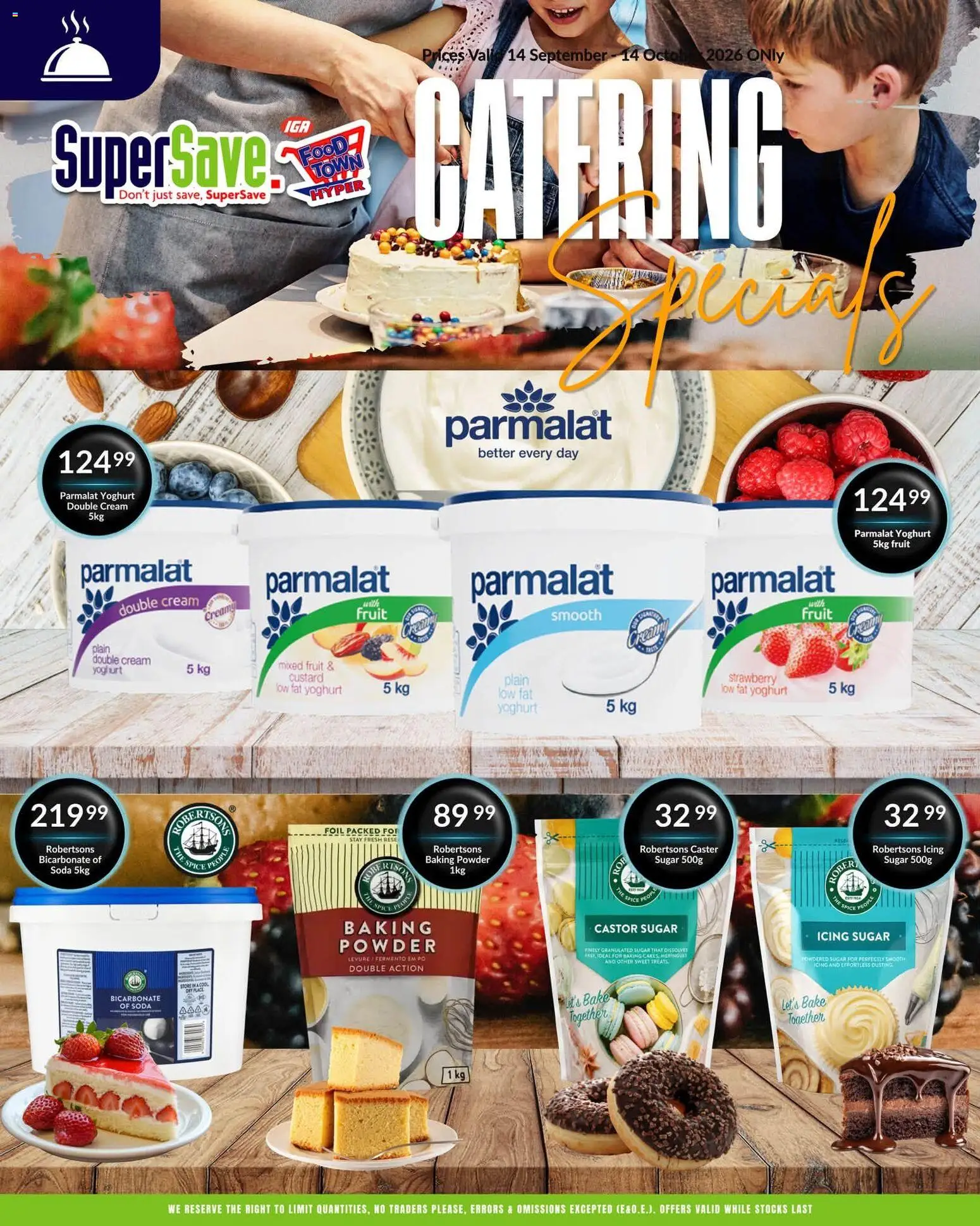 New Super Save catalogue – valid from 14/09/2026 | Page: 8 | Products: Custard, Granulated sugar, Powder, Fruit
