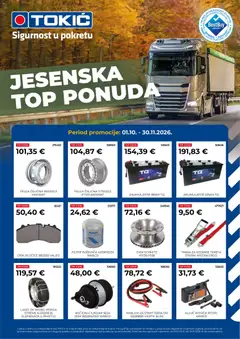 Tokić Katalog Jesenska Top Ponuda - Pregled kataloga iz trgovine Tokić, vrijedi od 01.10.2026