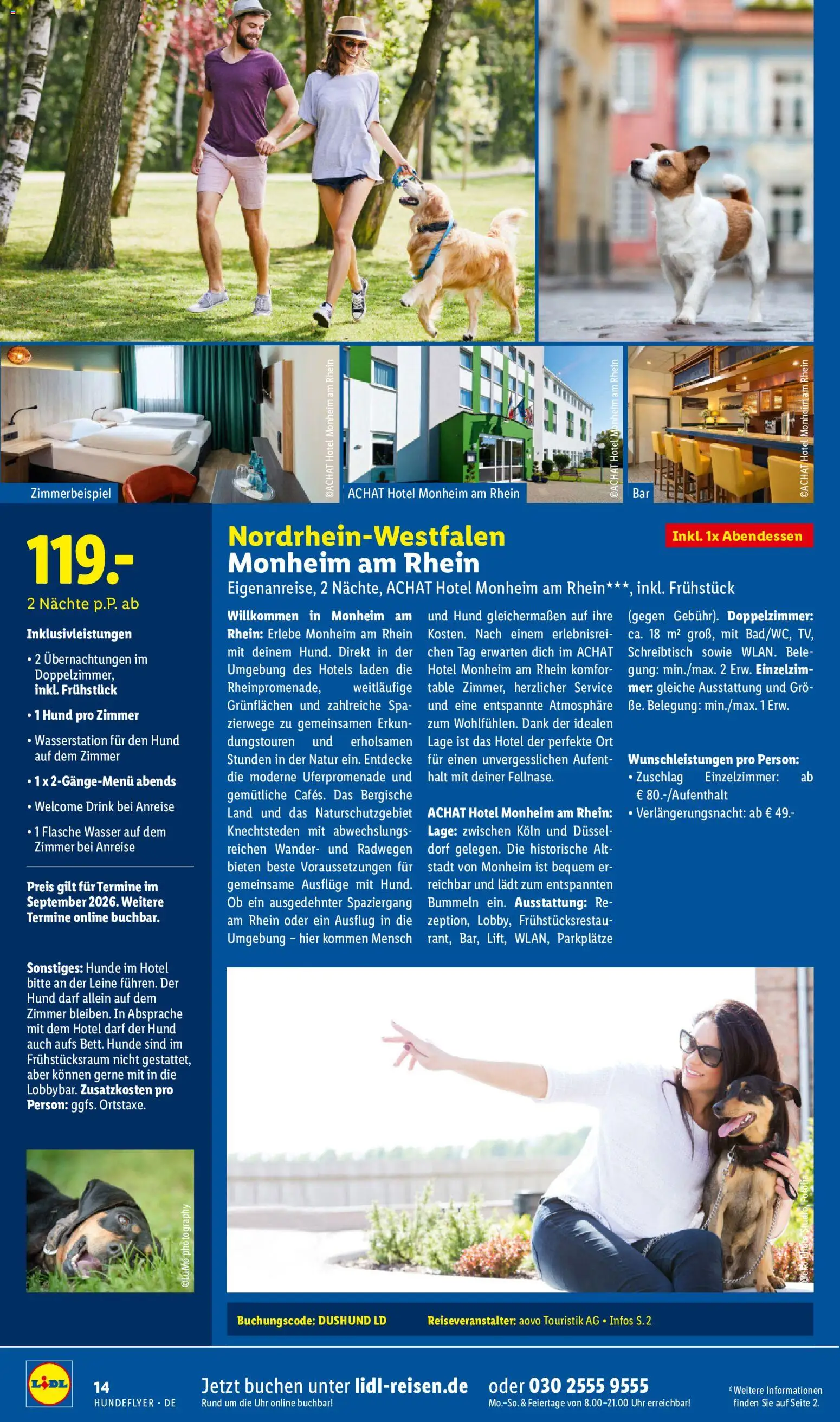 Lidl Reisen Hundeflyer – gültig ab 29.07.2026 | Seite: 14 | Produkte: Wasser, Uhr