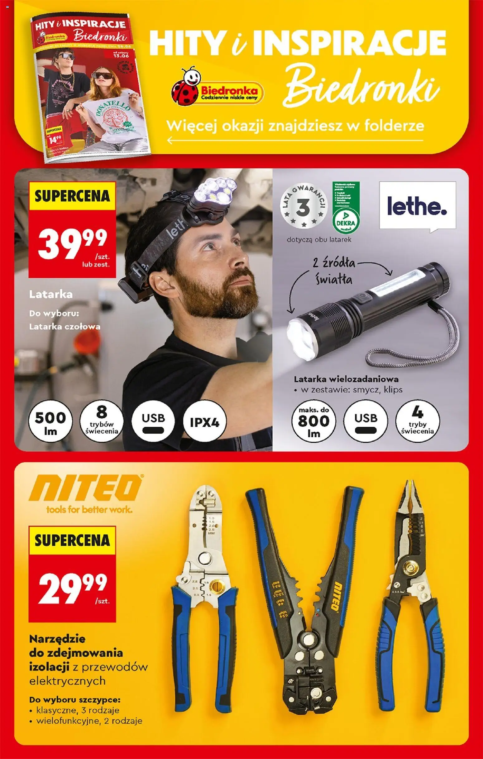 Biedronka gazetka od poniedziałku od 15.06.2026 | Strona: 84 | Produkty: Latarka czołowa