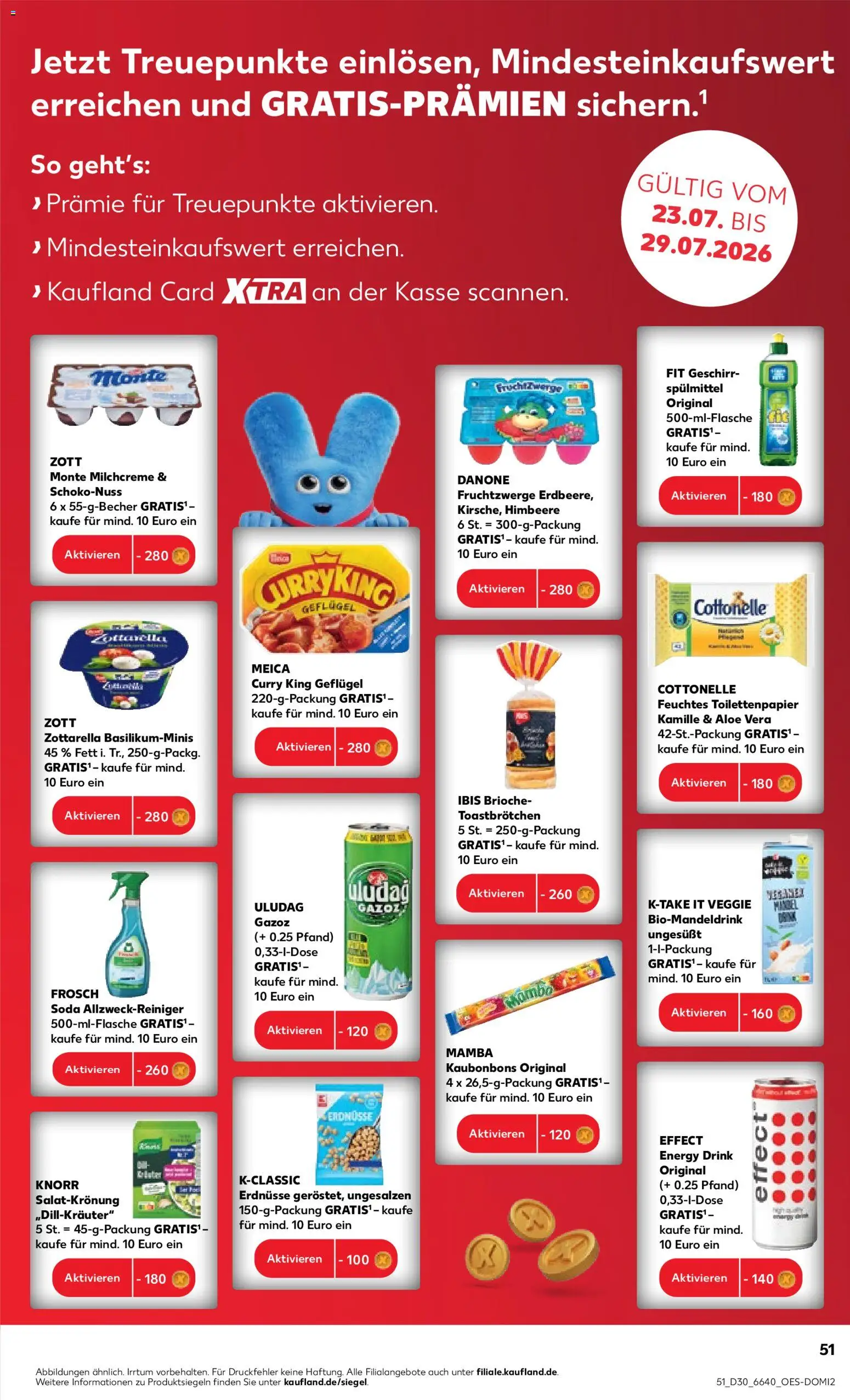Kaufland Německo leták od 23.07.2026 | Strana: 51 | Produkty: Veggie, Knorr, Aloe vera, Energy drink