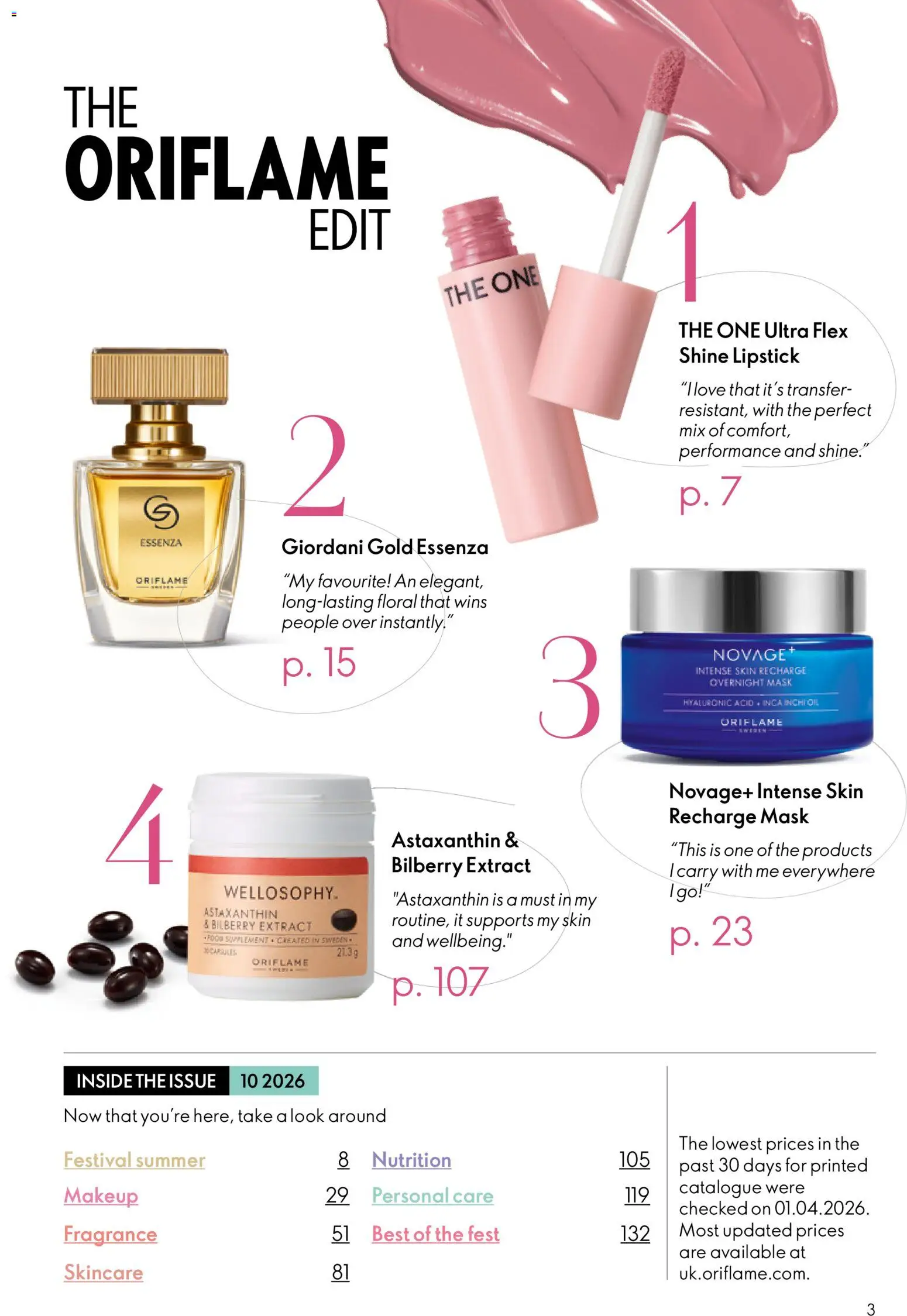 {H1} | Page: 3 | Products: Fragrance, Lipstick, Mask