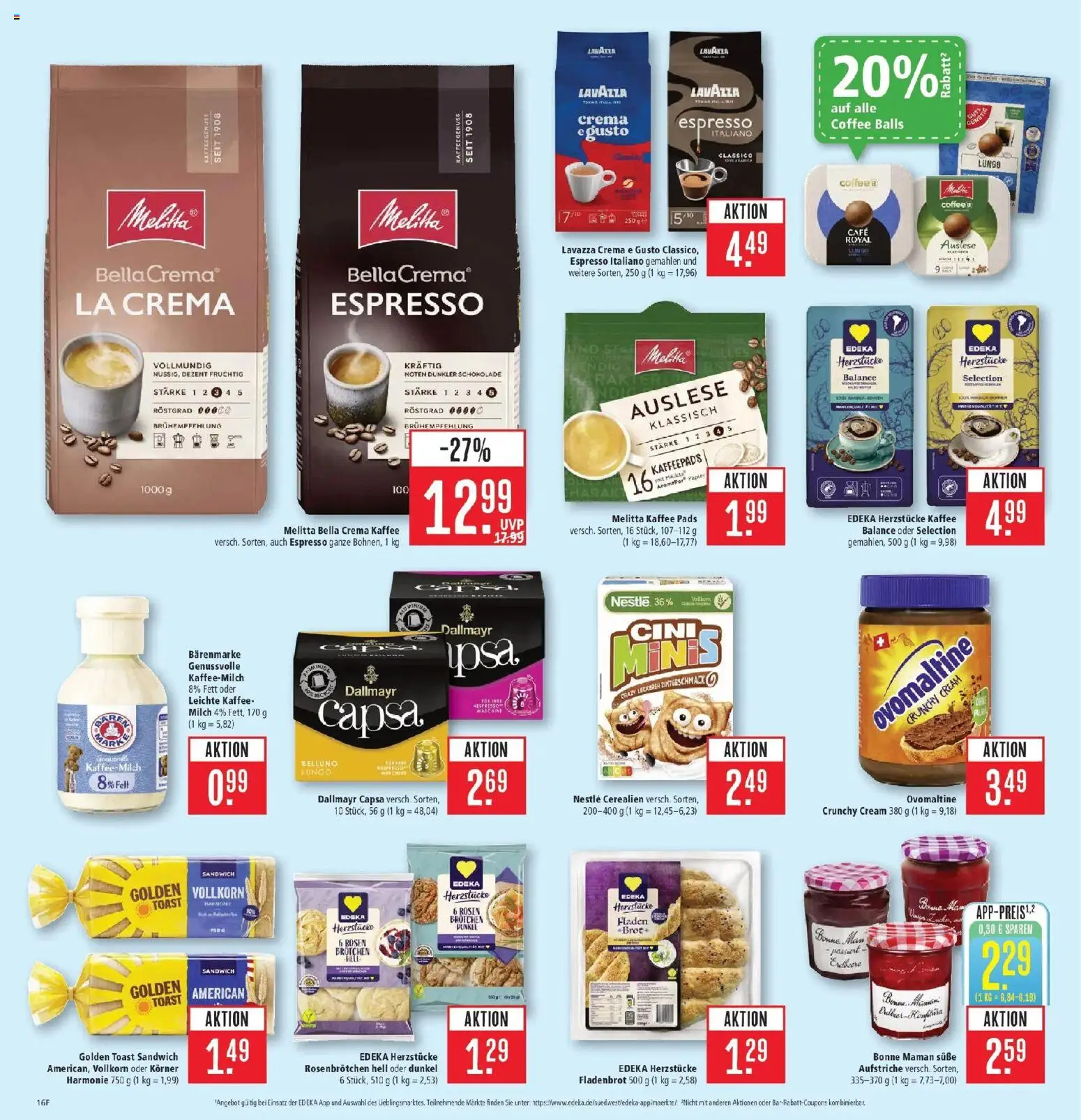 Marktkauf Prospekt Friedrichshafen (ab 28.09.2026) » Angebote online | Seite: 18 | Produkte: Melitta kaffee, Milch, Kaffee, Dallmayr