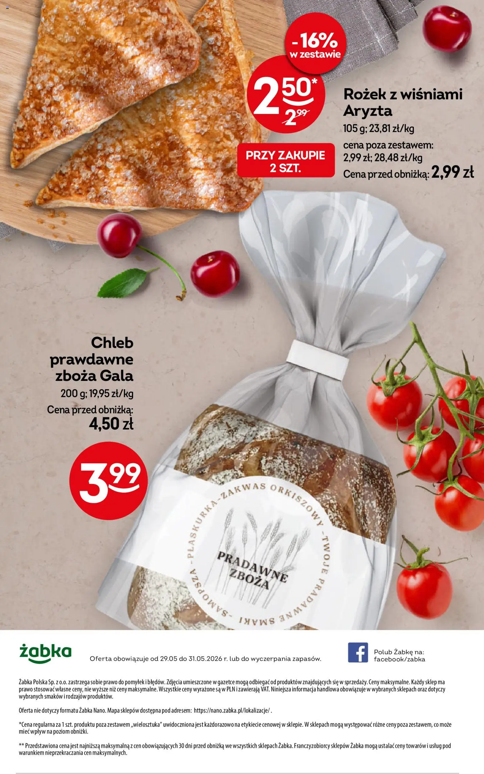 Żabka gazetka - Weekendowe promocje od 29.05.2026 | Strona: 10 | Produkty: Chleb