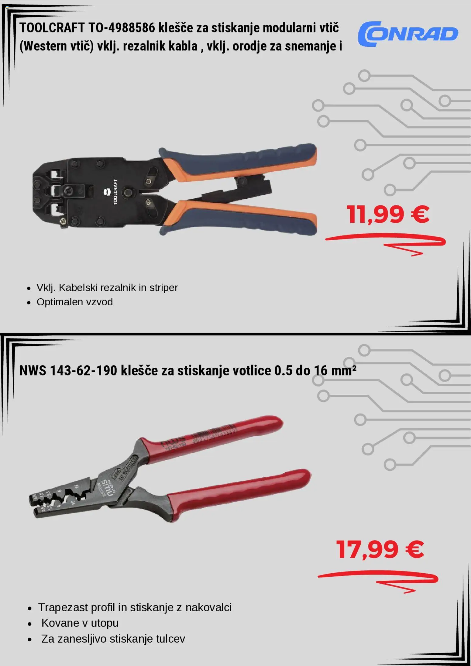 Novi Conrad katalog ponudbe – veljaven od 28.07.2026 | Stran: 4 | Izdelki: Rezalnik, Orodje