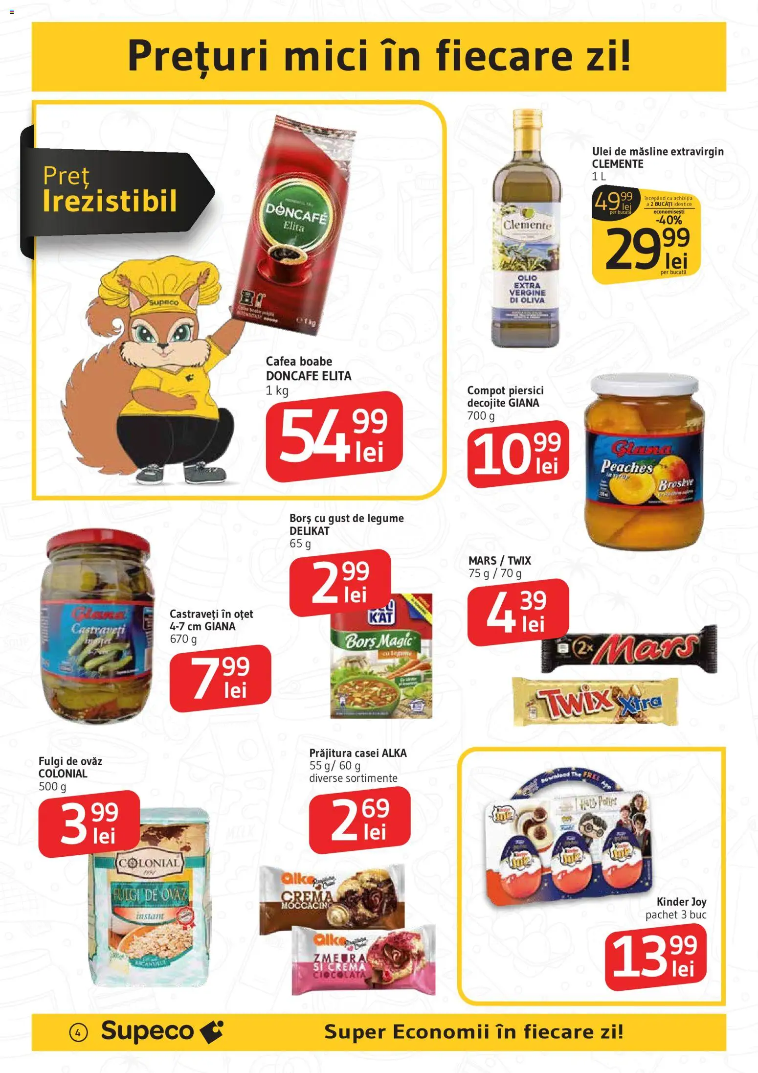 Noul catalog Supeco – valabil de la 14.05.2026 | Pagină: 4 | Produse: Zmeură, Mici, Ciocolată, Castraveți
