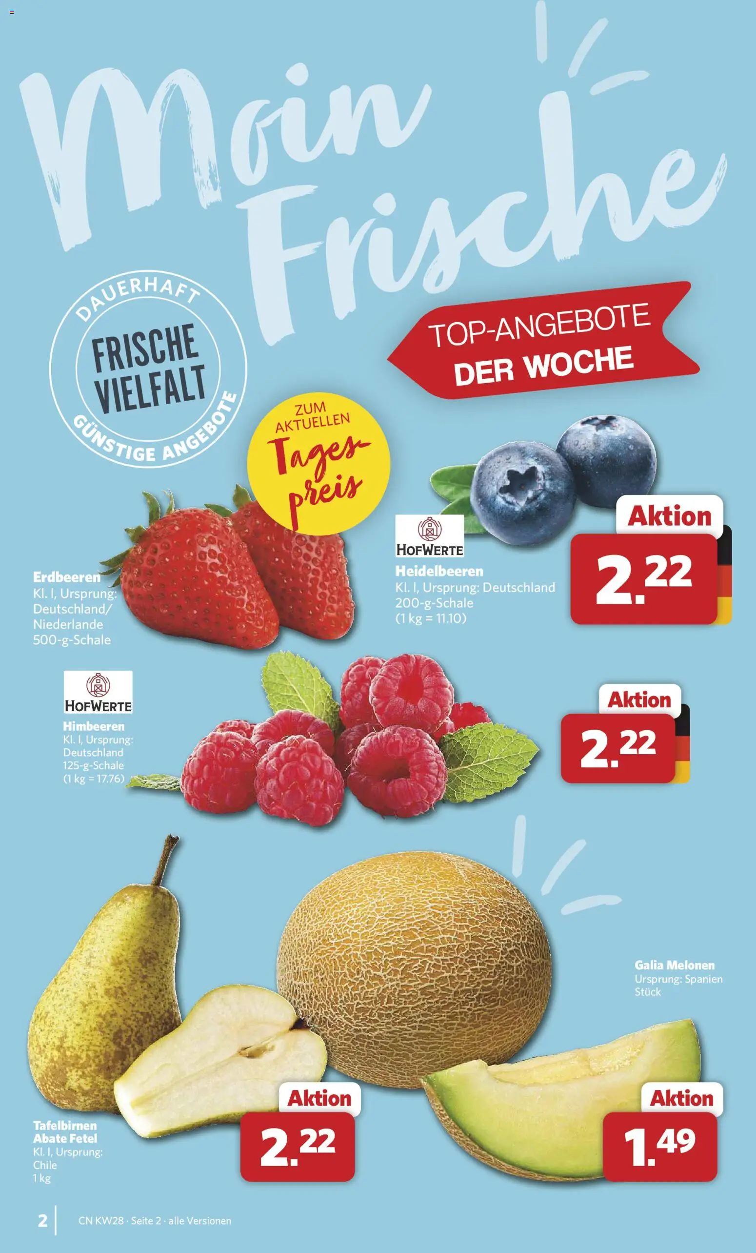 Combi Prospekt – gültig ab 06.07.2026 | Seite: 2 | Produkte: Himbeeren, Heidelbeeren, Erdbeeren