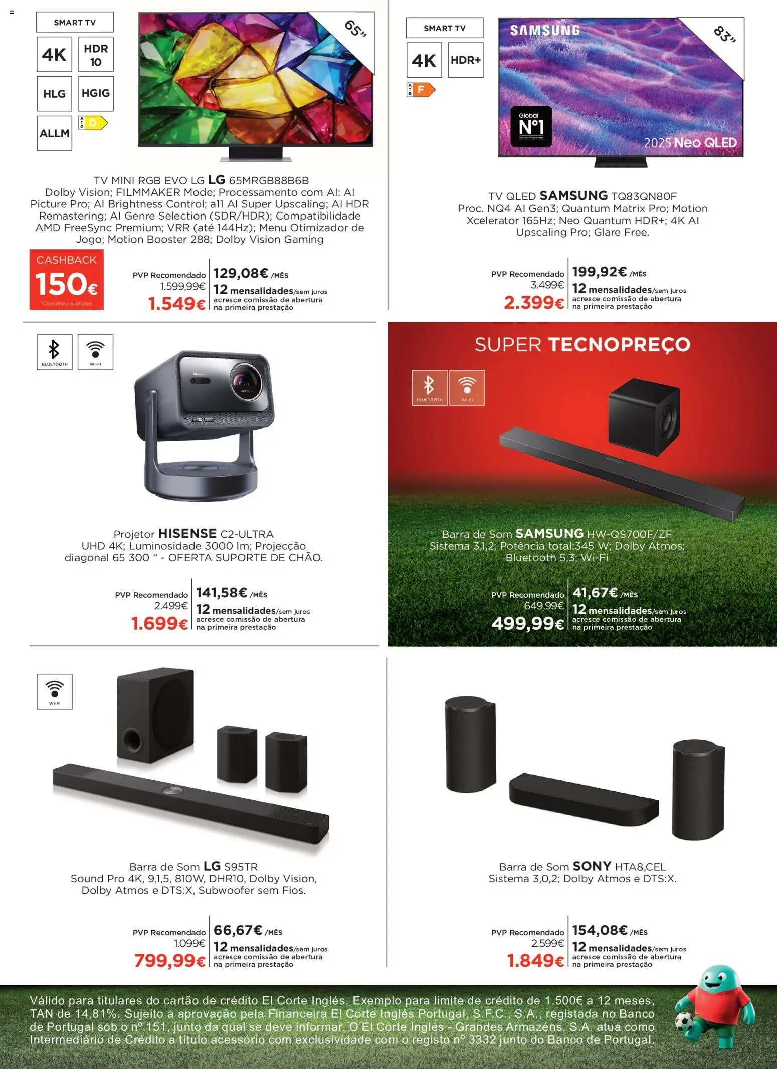 El Corte Ingles folheto │ válido de 25/06/2026 | Página: 3 | Produtos: Banco, Projetor