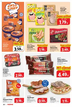 Hamburger, pečeni, polutrajni proizvod - Pregled kataloga iz trgovine Plodine, vrijedi od 19.08.2026 | Stranica: 26