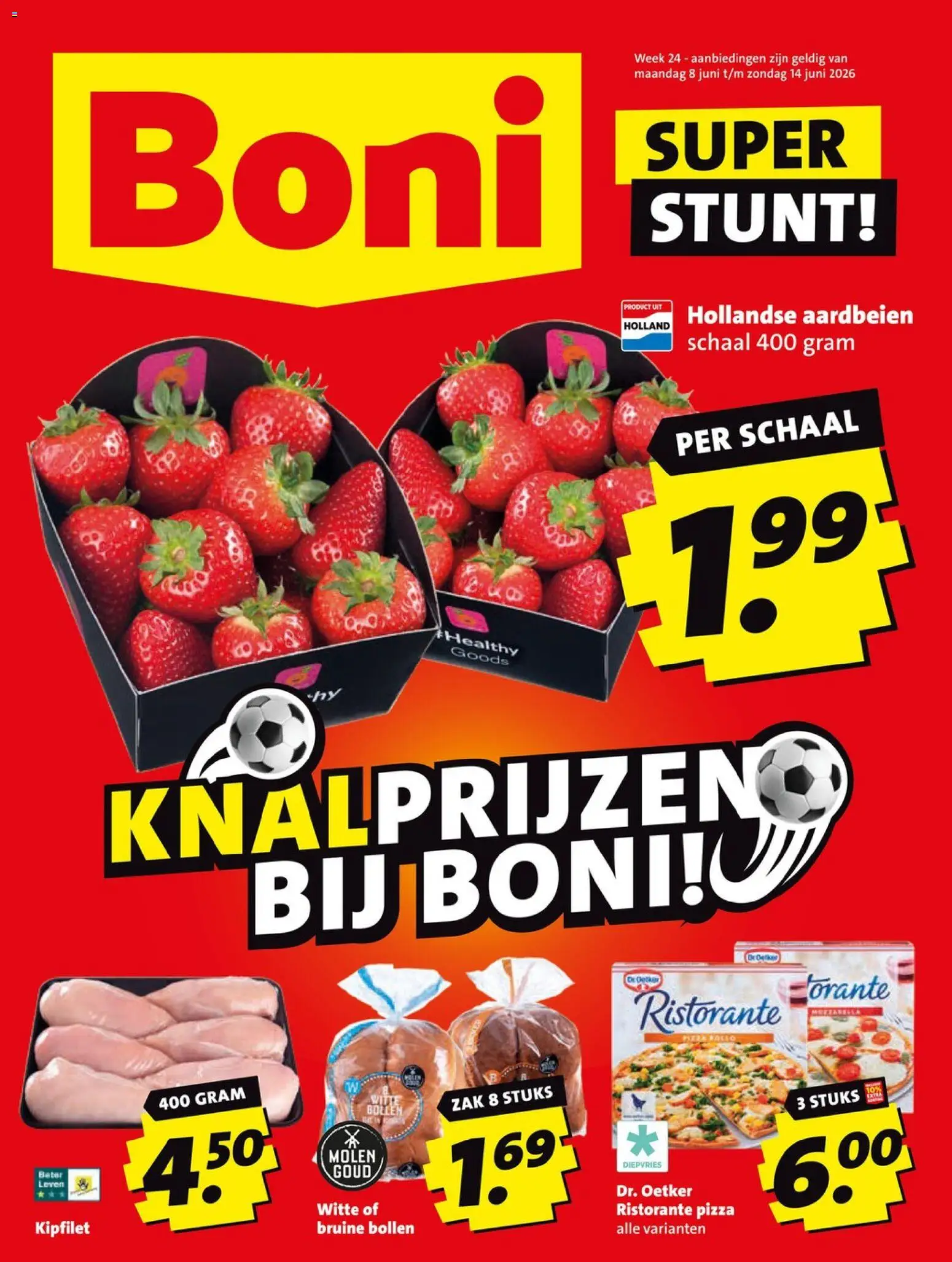 {H1} | Pagina: 1 | Producten: Pizza, Aardbeien, Schaal, Zak