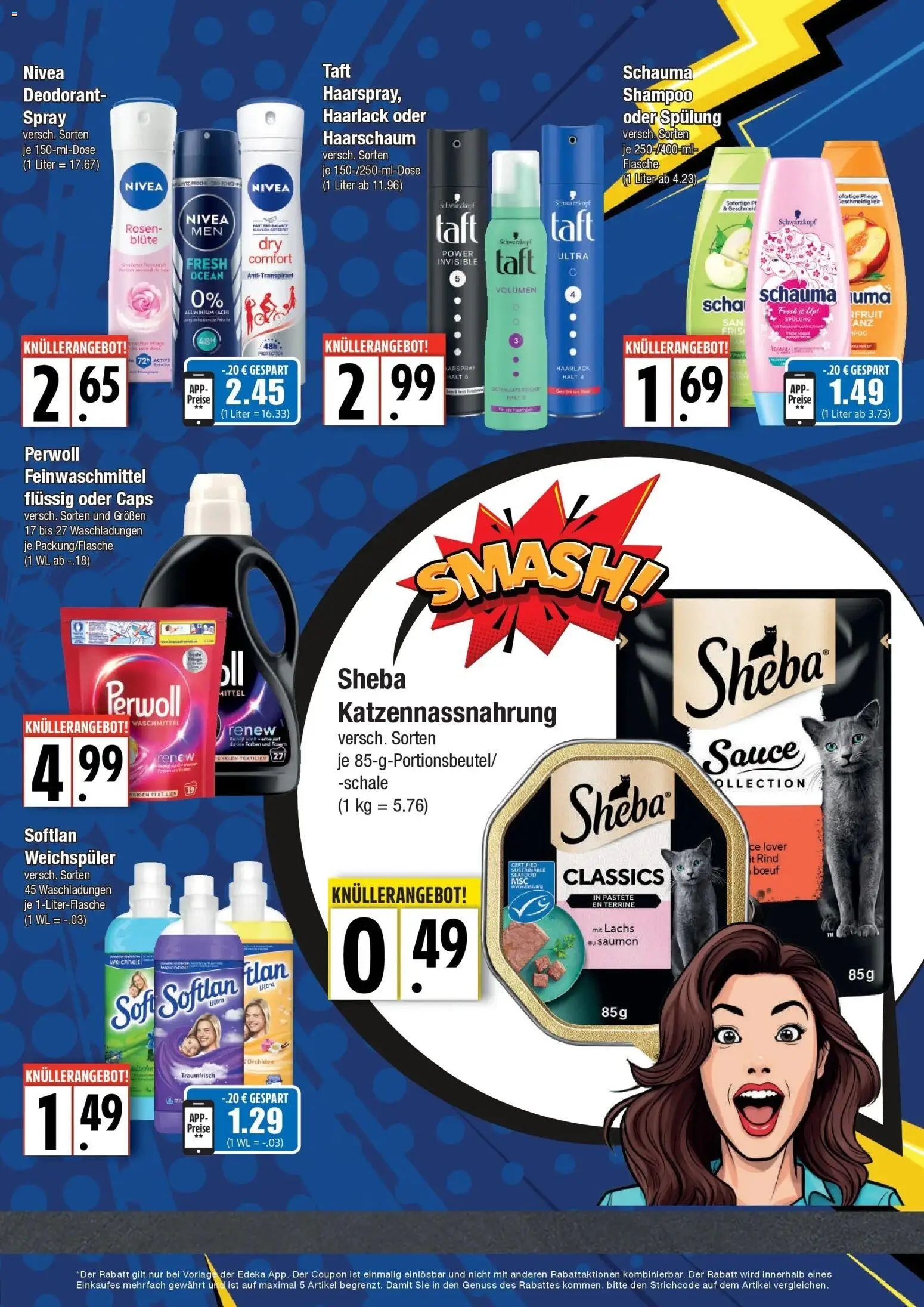 Edeka prospekt Hamburg	 (ab 04.05.2026) » Angebote Online | Seite: 5 | Produkte: Sheba, Schauma shampoo, Lachs, Waschmittel