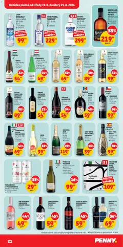 Náhled letáku BOHEMIA SEKT, různé druhy, 0,75 l od 19.08.2026 | Strana: 21