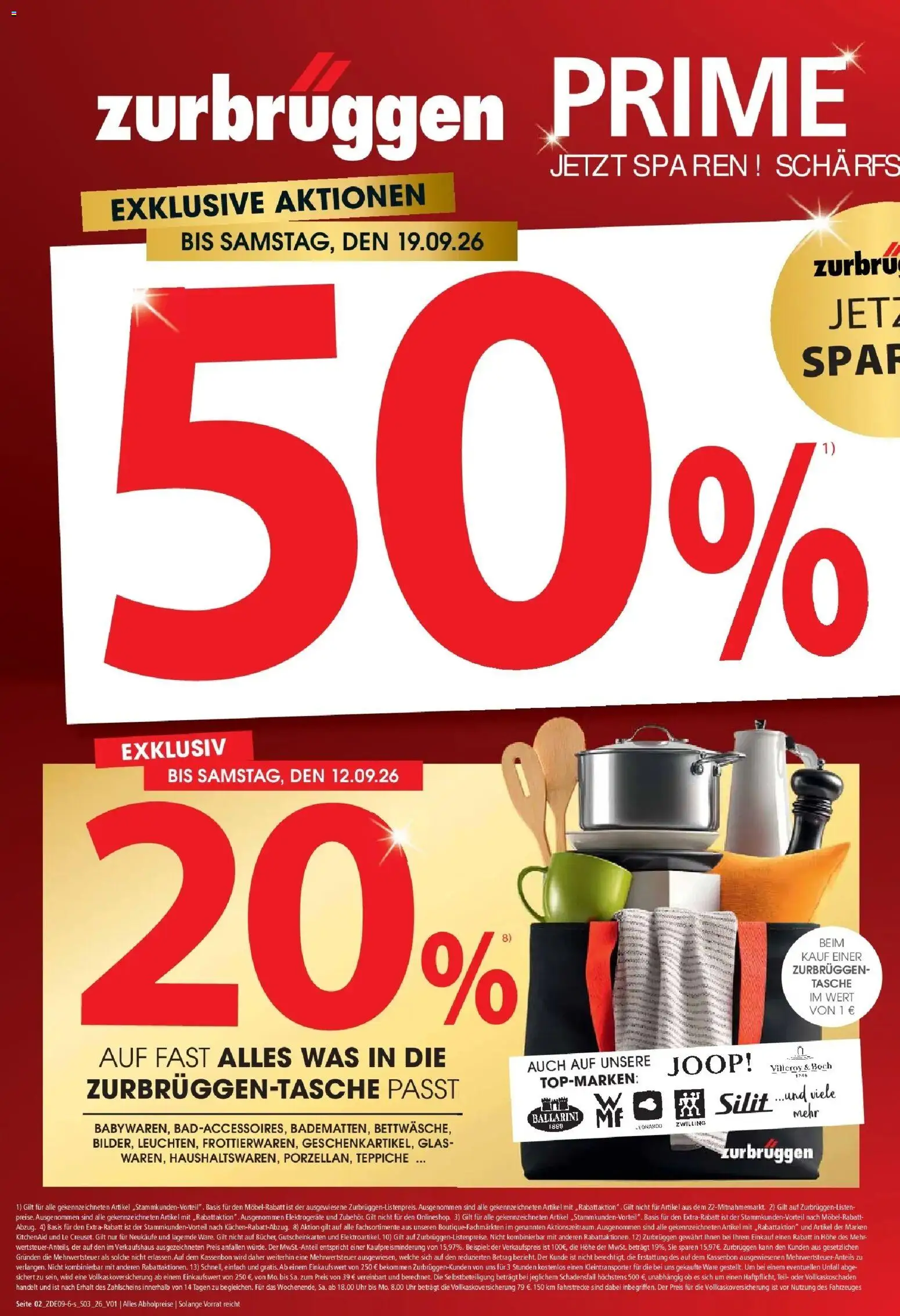 Zurbrüggen Prime Shopping week (ab 05.09.2026) zum Blättern | Seite: 2 | Produkte: Tasche, Uhr