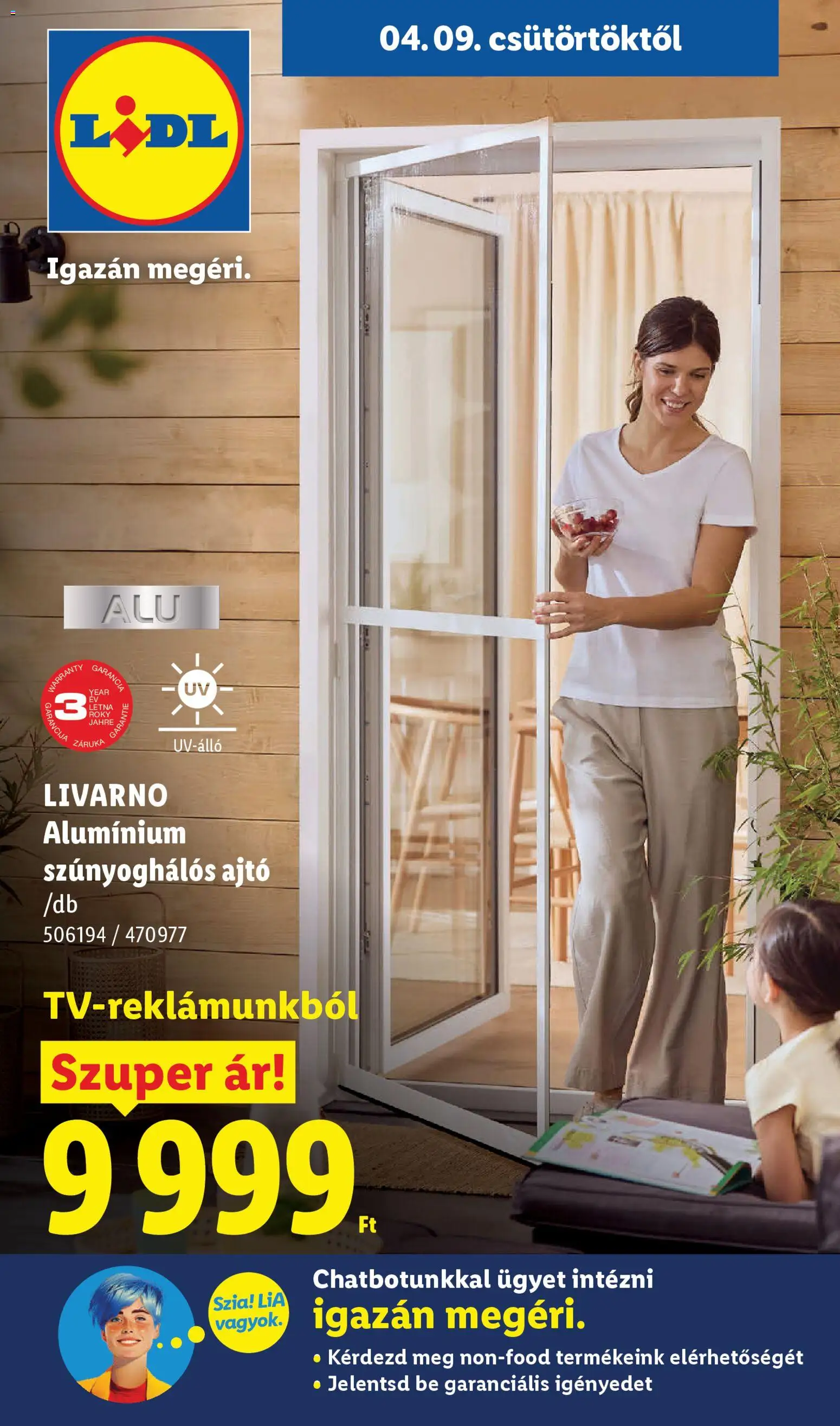 Lidl akciós ujság - amely érvényes a következő dátumtól: 09.04.2026 | Oldal: 1