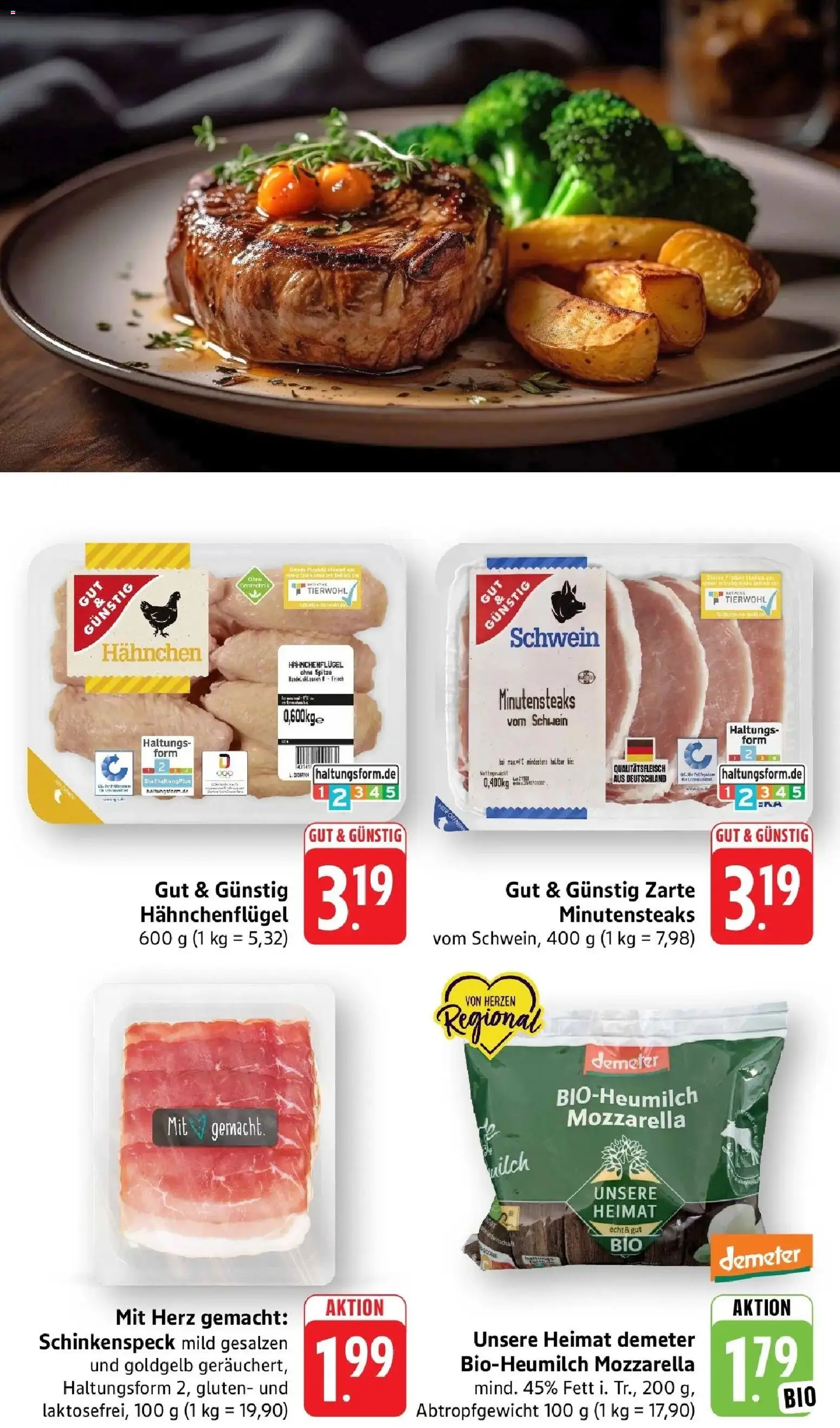 nah & gut Prospekt Sinsheim – gültig ab 27.07.2026 | Seite: 3 | Produkte: Hahnchen, Milch, Mozzarella