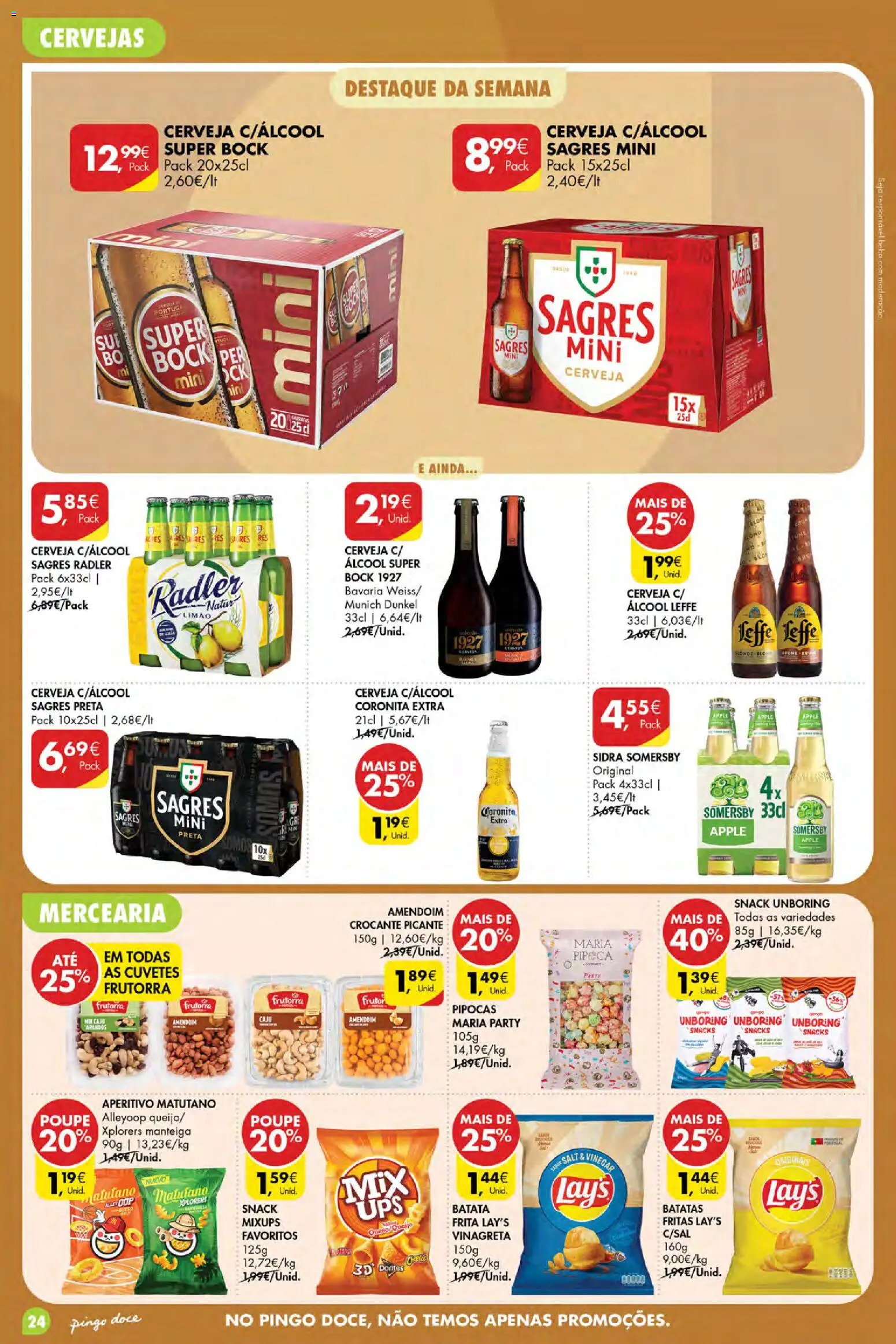 Pingo Doce Poupe Esta Semana Açores │ válido de 02/07/2026 | Página: 24 | Produtos: Batata, Super bock, Manteiga, Somersby
