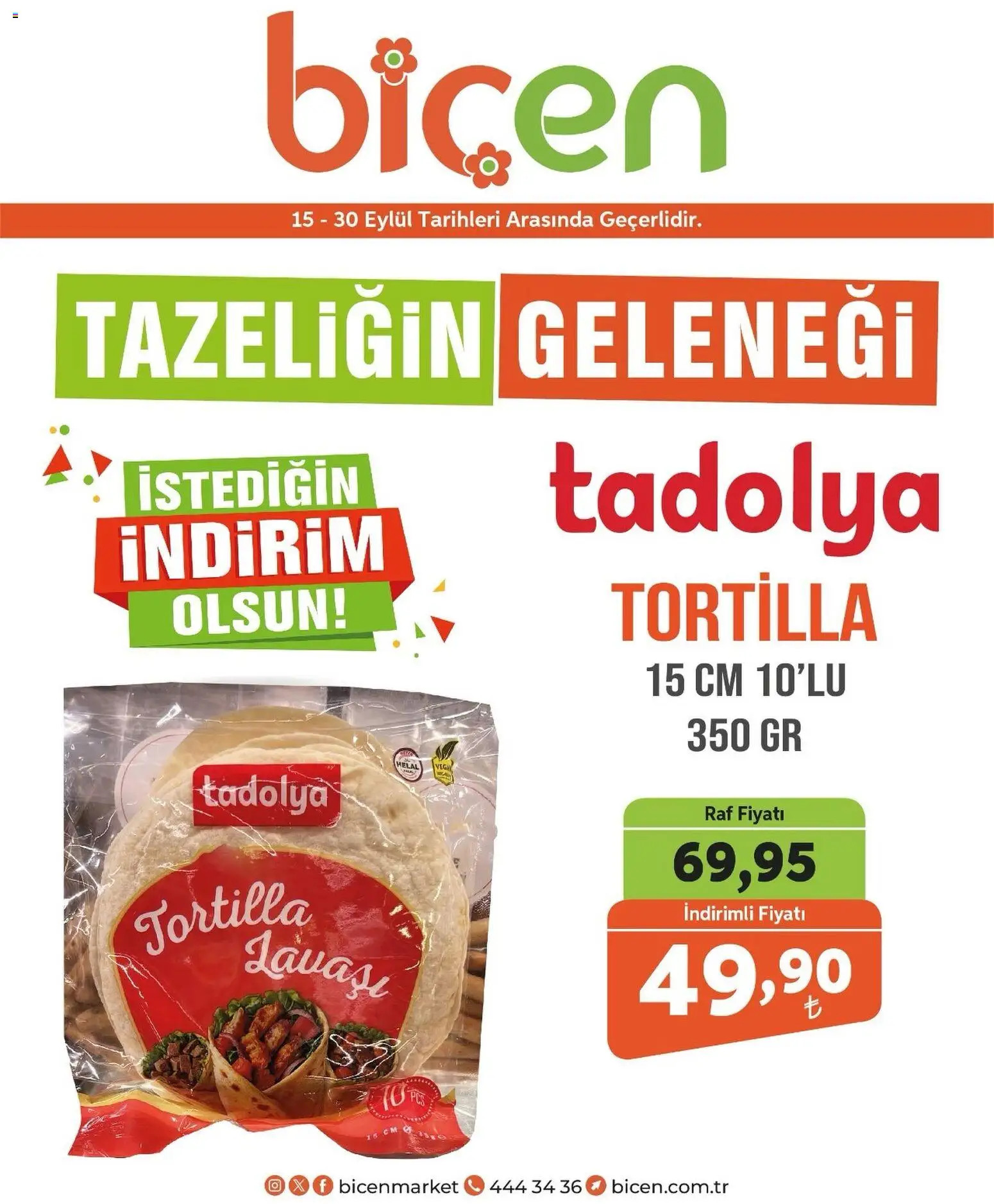 Biçen Market İndirim - 15 Eylül 2026 tarihinden itibaren geçerlidir | Sayfa: 1 | Ürünler: Raf