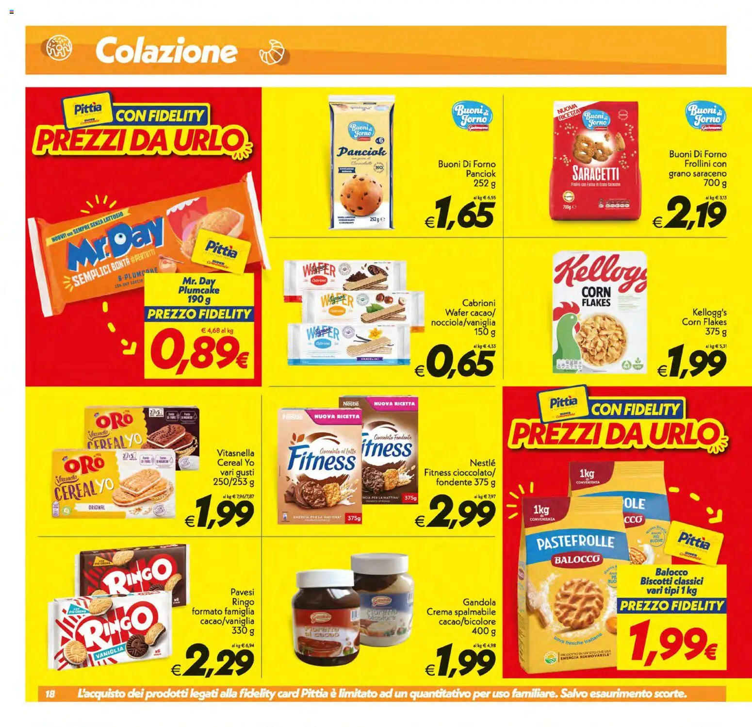 Volantino SuperConveniente del 31/07/2026 | Pagina: 18 | Prodotti: Crema, Uova, Biscotti, Forno