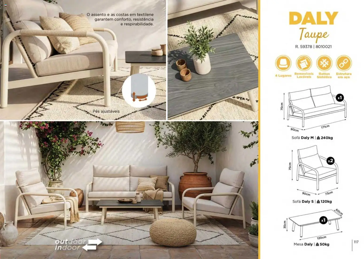 Espaço Casa folheto Ar Livre 2026 │ válido de 07.03.2026 | Página: 117 | Produtos: Sofá, Mesa