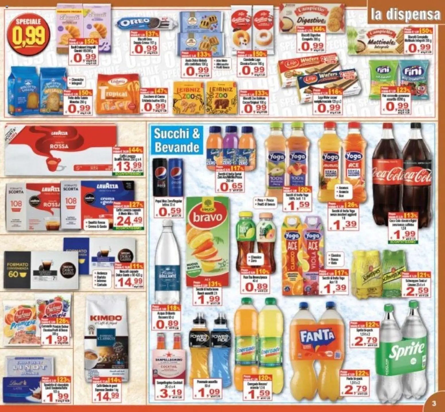 Volantino CTS del 31/07/2026 | Pagina: 3 | Prodotti: Fanta, Lavazza