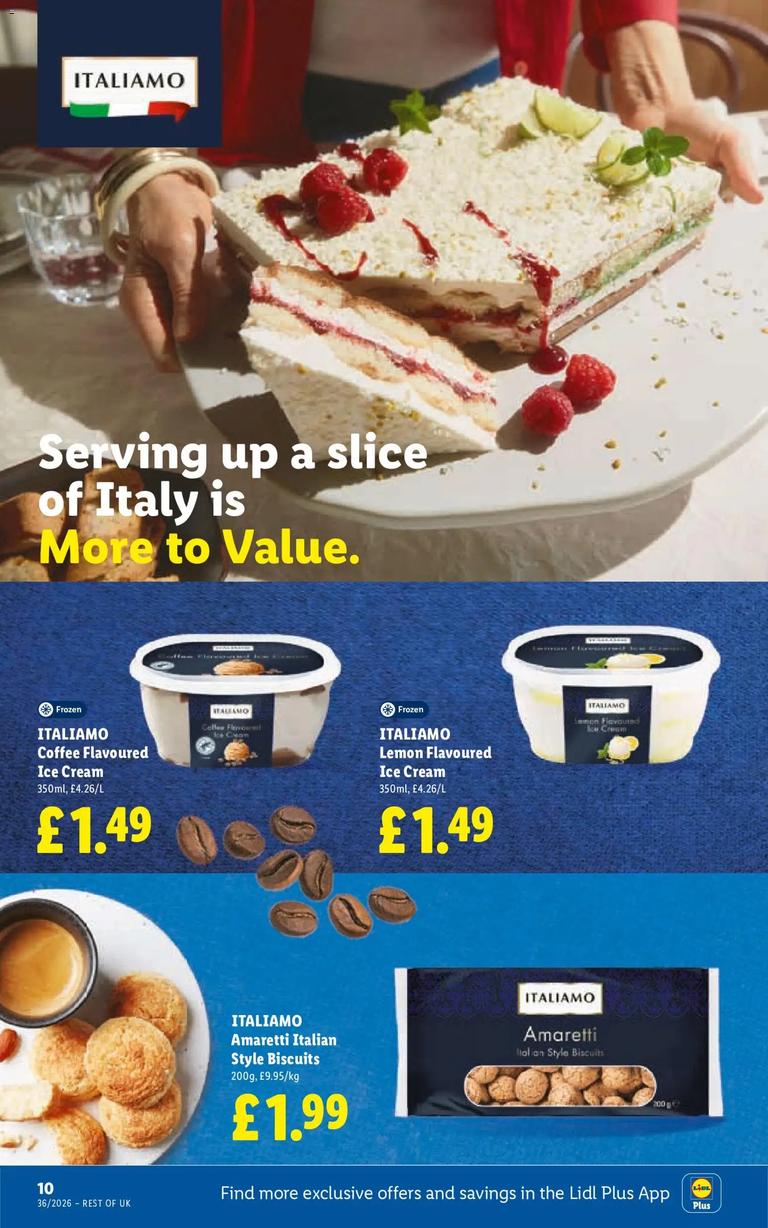 {H1} | Page: 12 | Products: Biscuits, Coffee, Cream, Ice cream