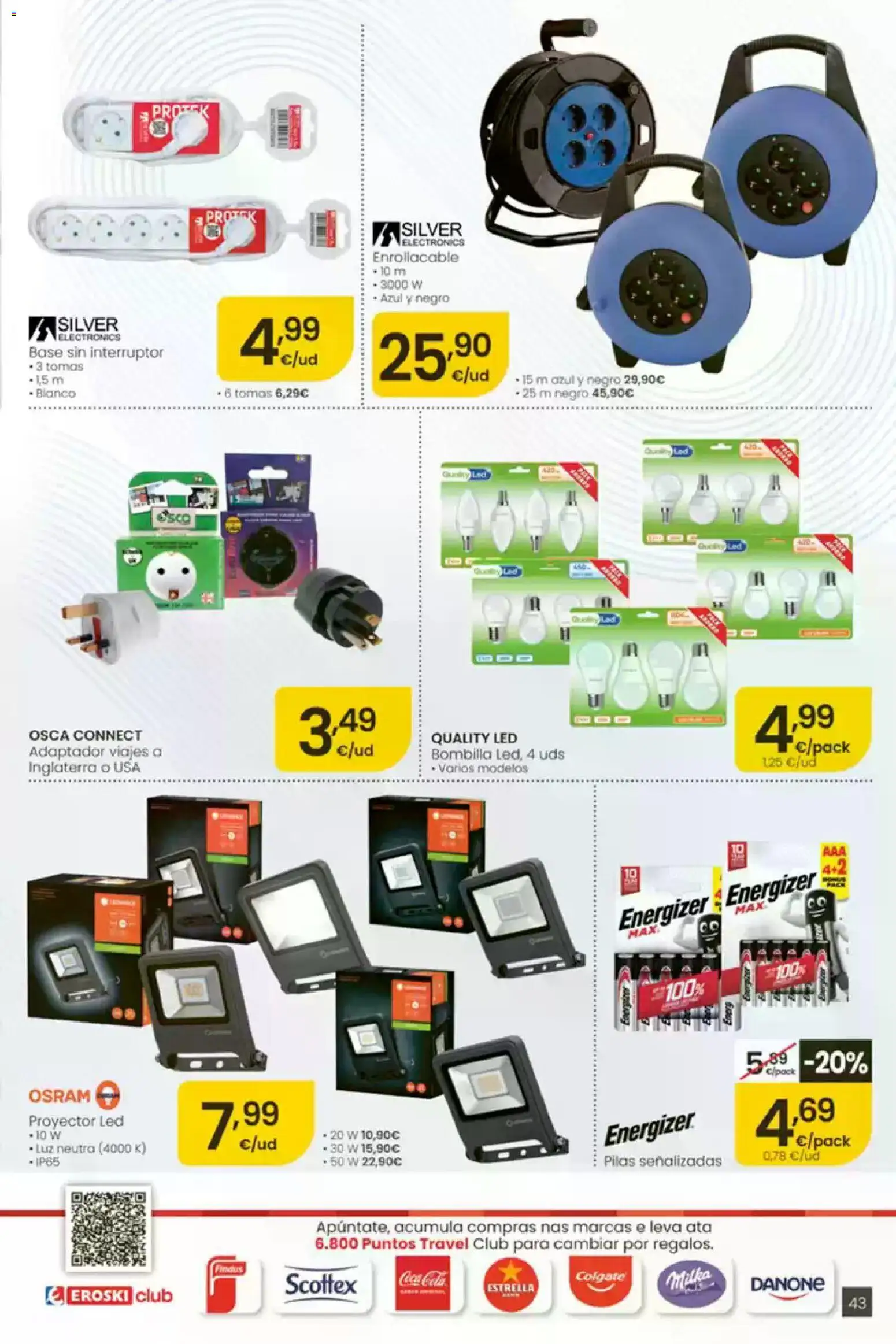 Eroski É bo que sexa de aquí │ válido desde el 30/07/2026 | Página: 43 | Productos: Adaptador, Bombilla