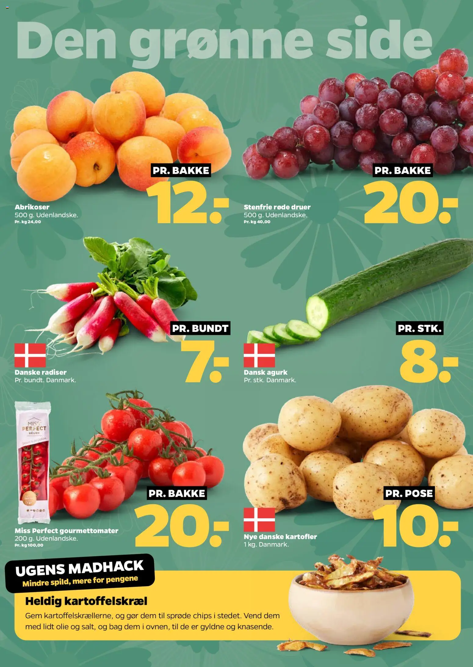 Netto tilbudsavis – gyldig fra 20.06.2026 | Side: 8 | Produkter: Radiser, Chips, Kartofler, Cherry