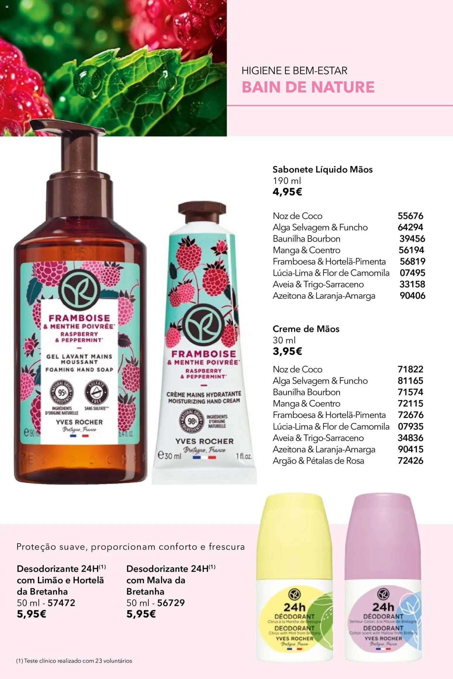 Yves Rocher catálogo 8 │ válido de 03.06.2026 | Página: 54 | Produtos: Hortelã, Sabonete líquido, Desodorizante, Creme