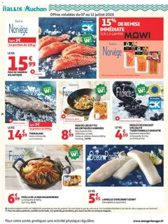 Auchan - Prévisualisation de WOK DE CREVETTES DÉCORTIQUÉES MARINÉES, Avec légumes frais. Différentes variétés. Vendu en plateau d'environ 600 g valide à partir de 07/07/2026 | Page: 28