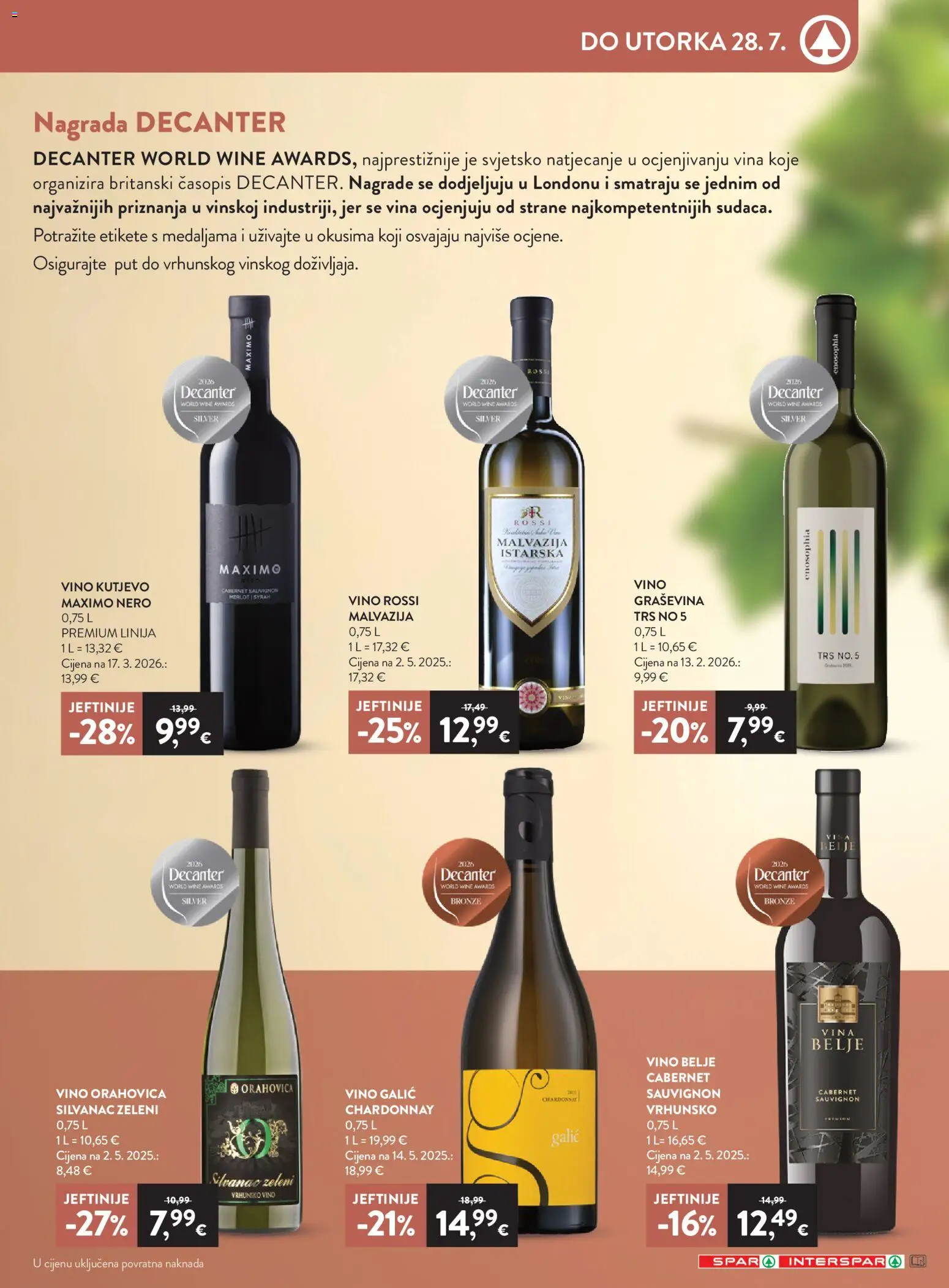 Spar katalog | vrijedi od 22.07.2026 | Stranica: 27 | Proizvodi: Vino