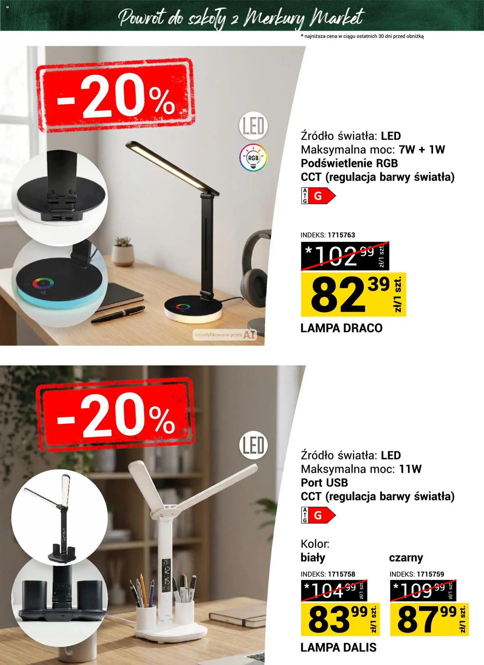 Merkury Market gazetka - Powrót do szkoły od 22.08.2026 | Strona: 18 | Produkty: USB, Lampa