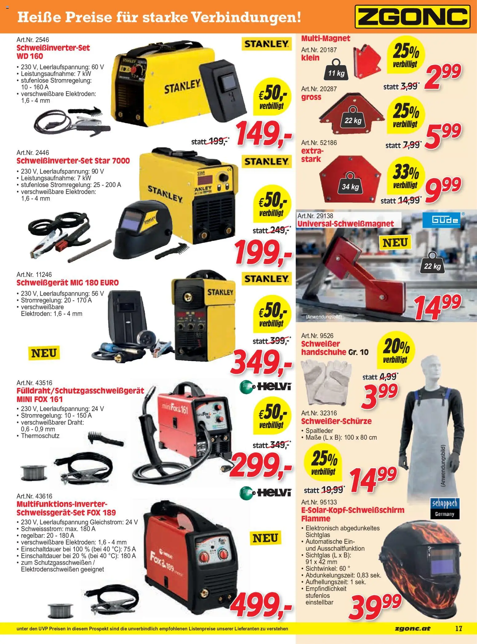 Zgonc Oktober II 2026 gültig ab 15.10.2026 | Seite: 17 | Produkte: Handschuhe