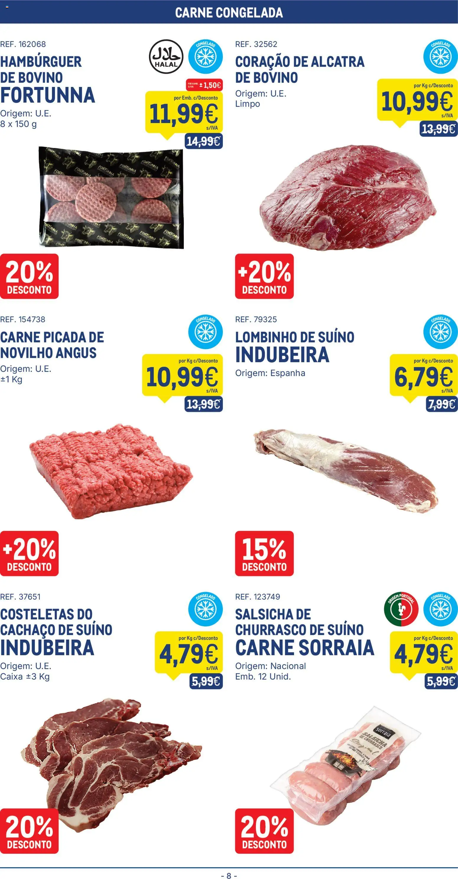 Makro folheto │ válido de 21/07/2026 | Página: 8 | Produtos: Hambúrguer, Carne picada, Salsicha, Carne