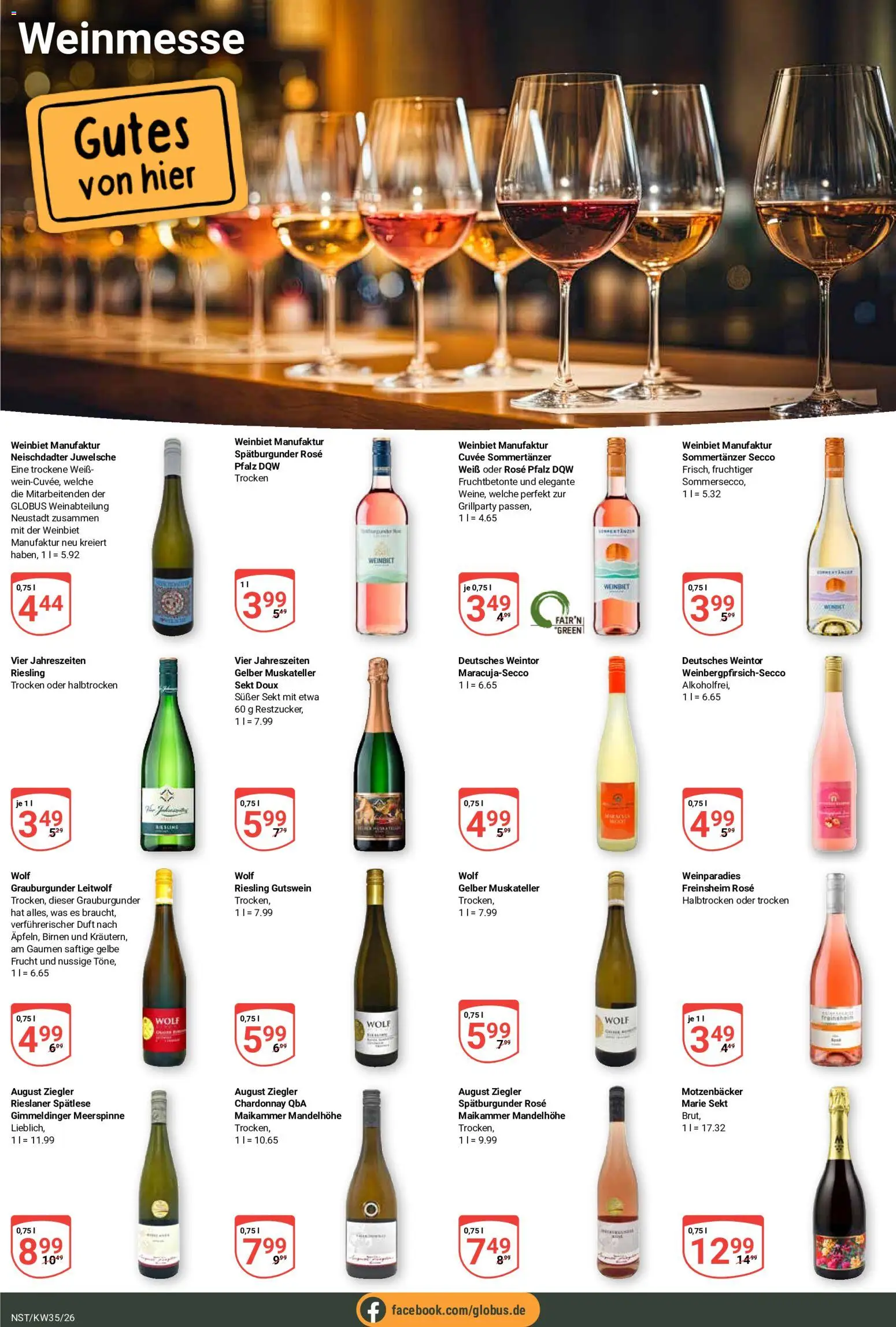 Globus Prospekt Neustadt a.d. Weinstraße – gültig ab 24.08.2026 | Seite: 19 | Produkte: Sekt, Duft