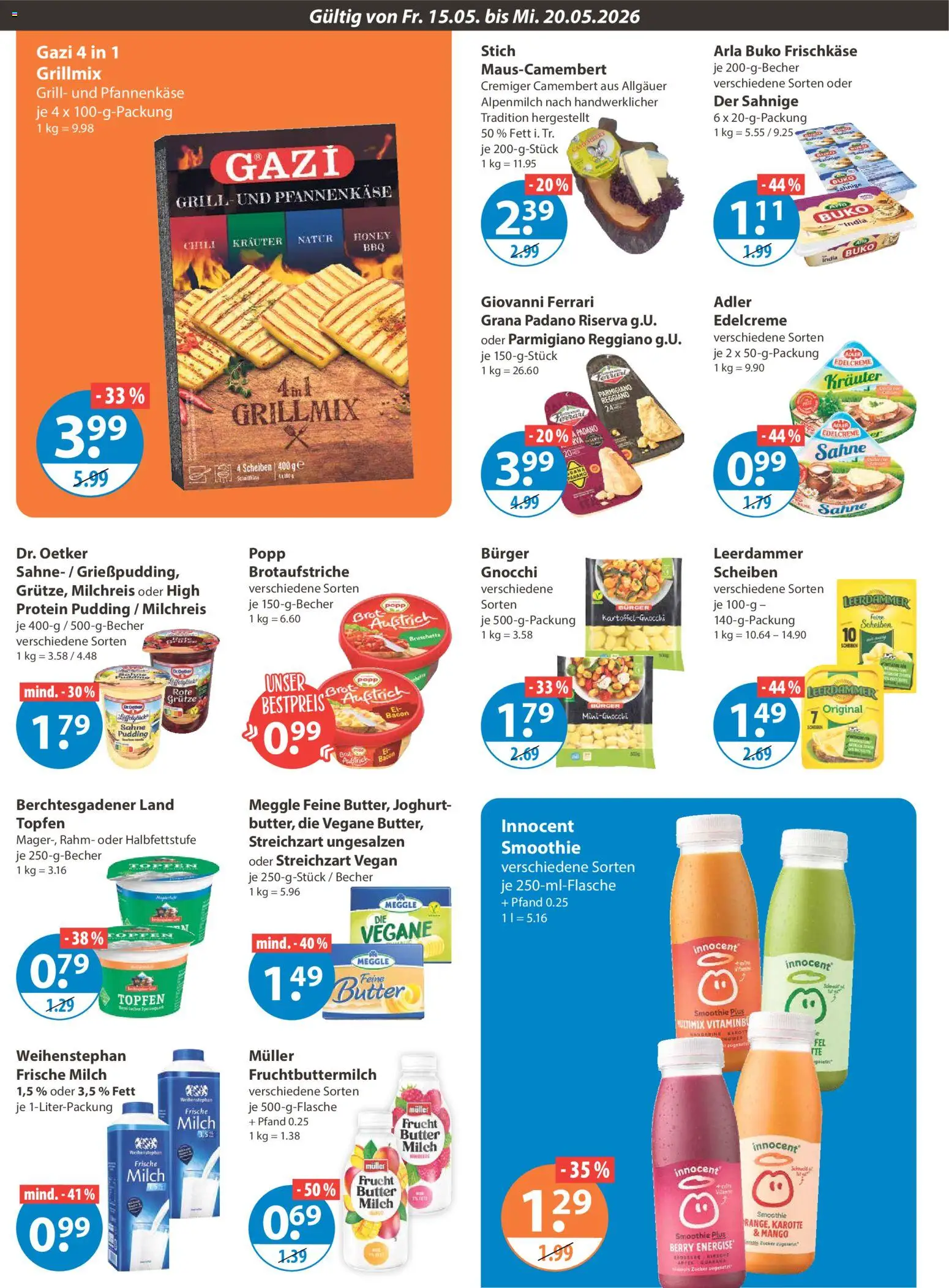 V-Markt Schwaben / Oberbayern – gültig ab 15.05.2026 | Seite: 6 | Produkte: Grill, Joghurt, Pudding, Leerdammer