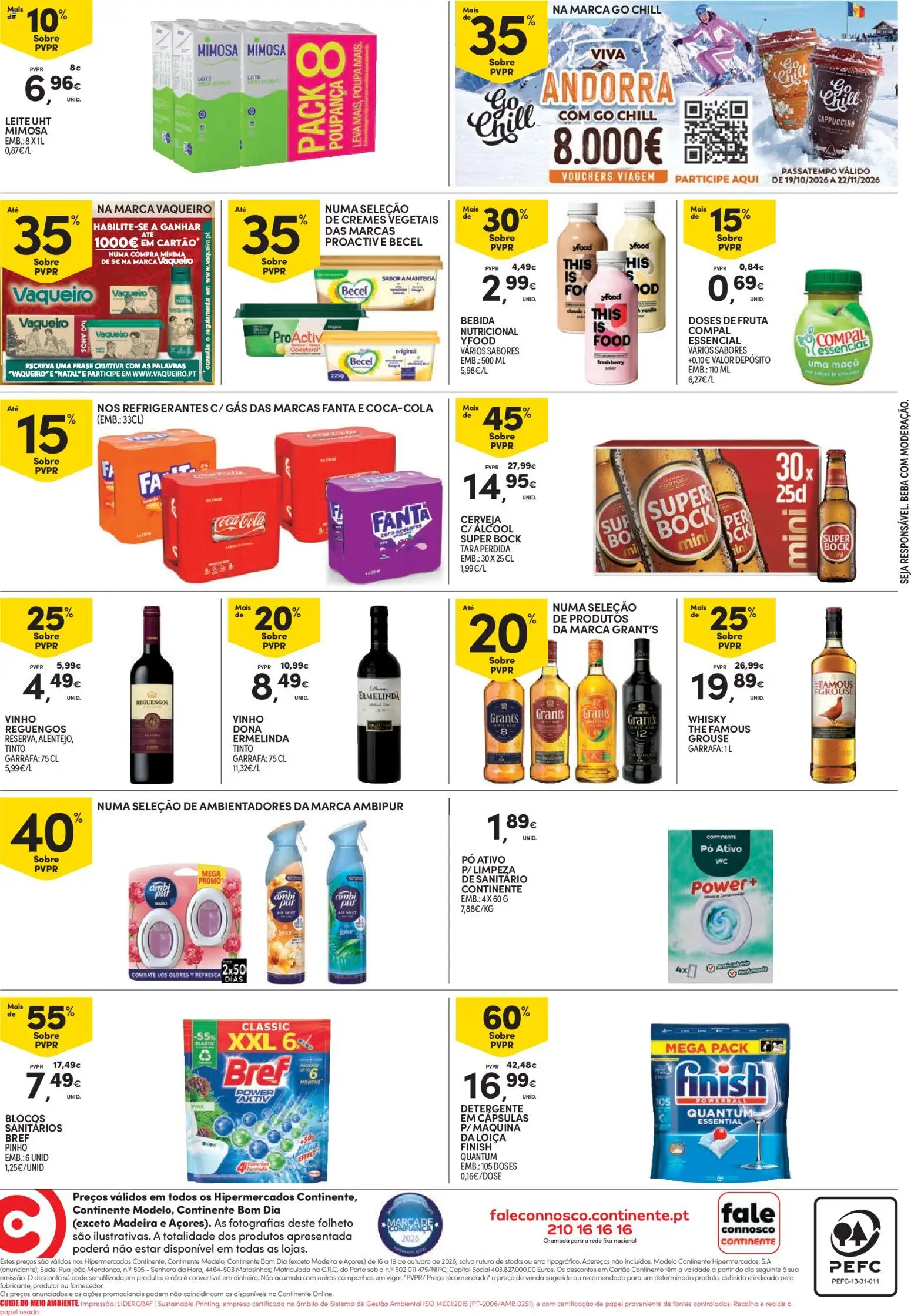 Continente Fim de Semana │ válido de 16/10/2026 | Página: 4 | Produtos: Fanta, Manteiga, Maça, Cerveja