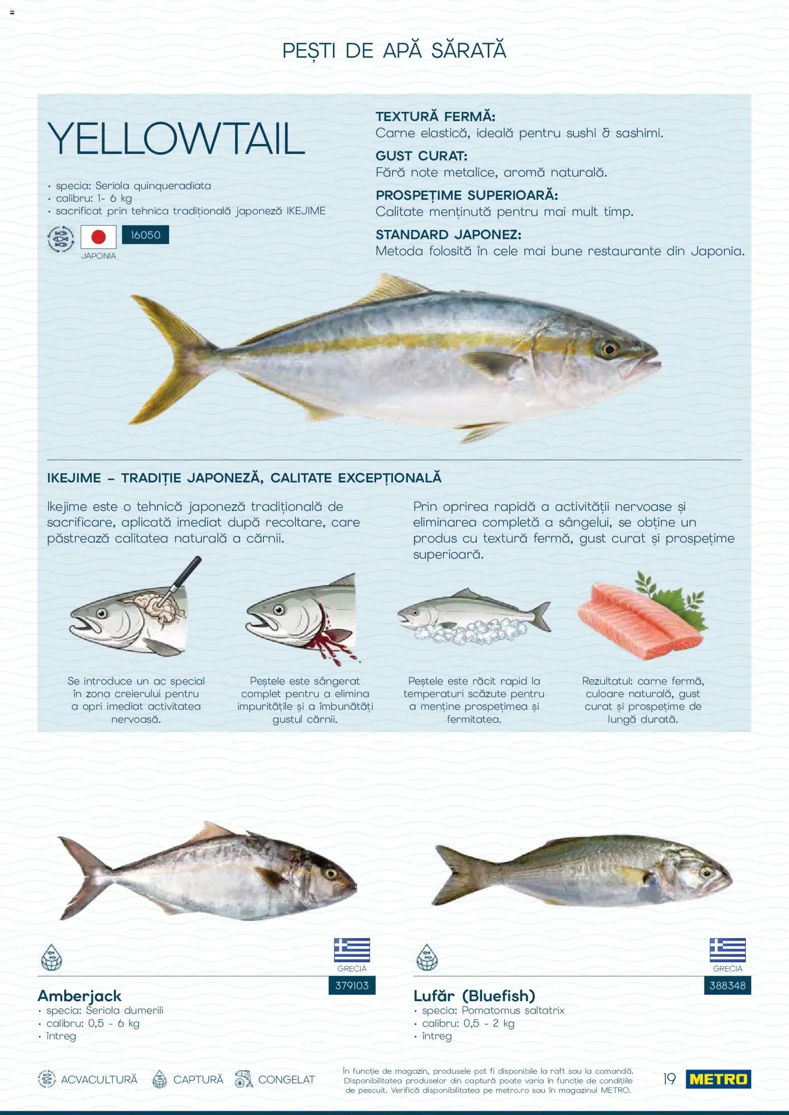 Noul catalog Metro – valabil de la 01.10.2026 | Pagină: 19 | Produse: Raft, Sushi, Apă