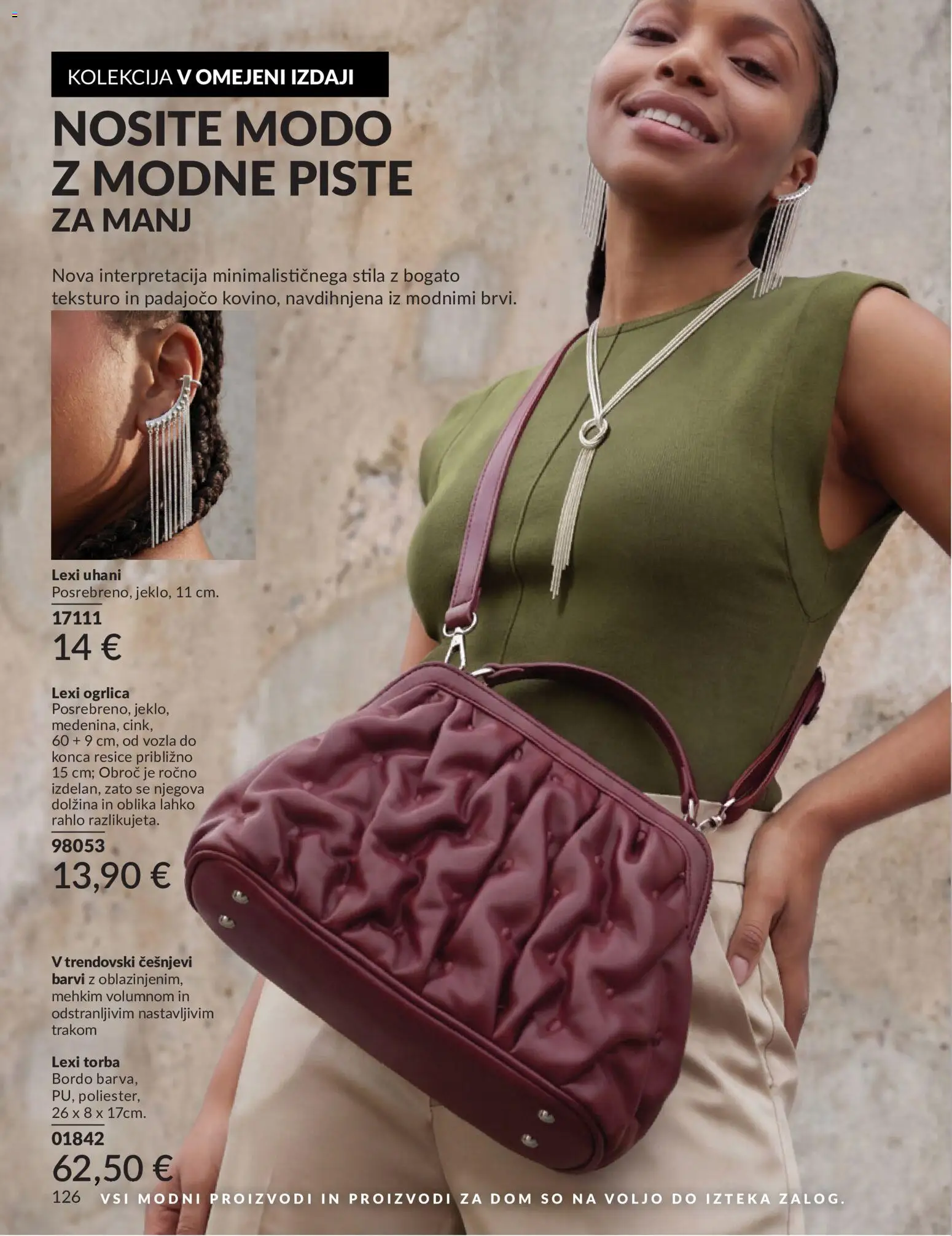 Novi Avon katalog ponudbe – veljaven od 01.08.2026 | Stran: 126 | Izdelki: Torba, Uhani