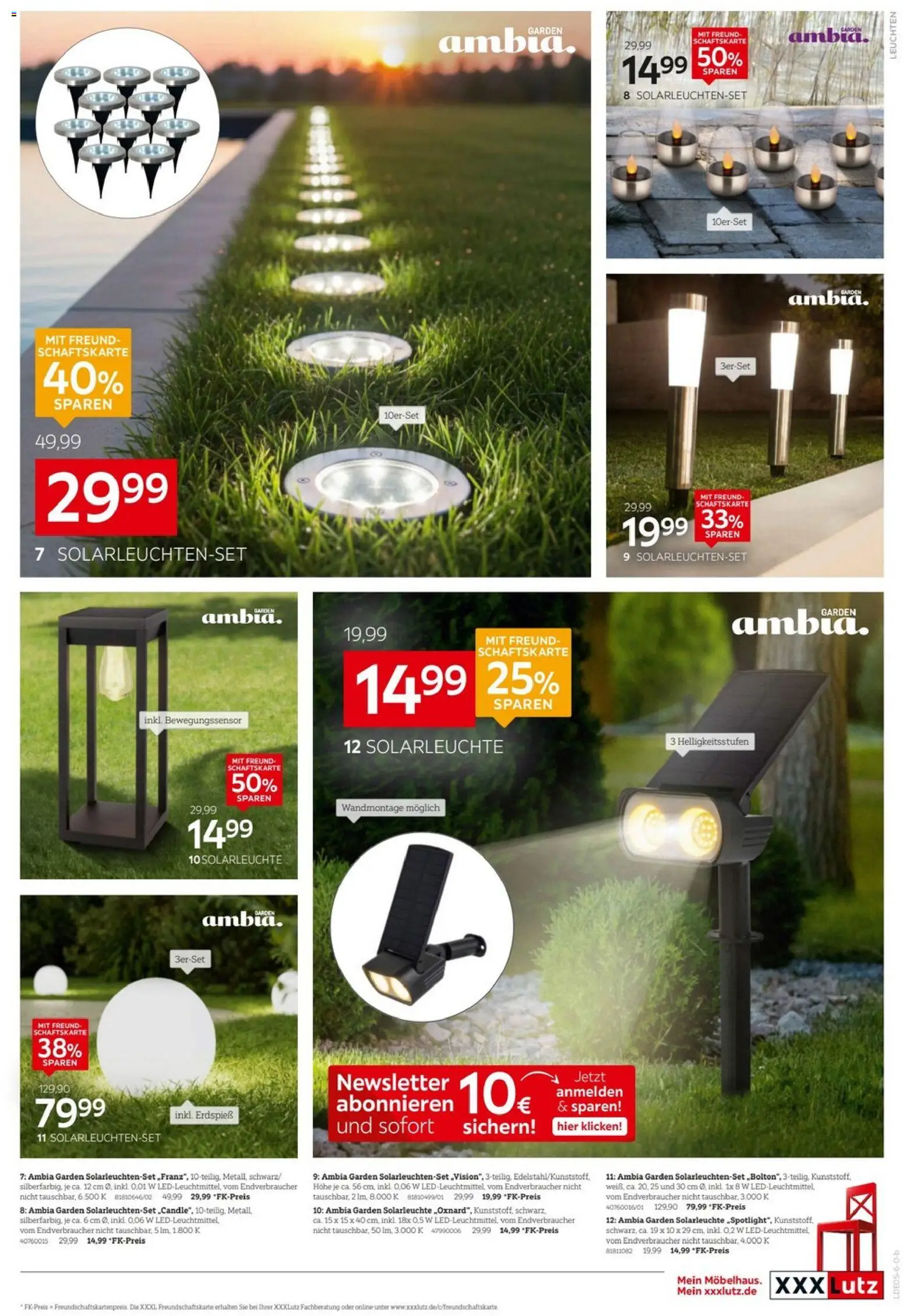 XXXLutz Nr. 1 bei Küchen – gültig ab 02.05.2026 | Seite: 11 | Produkte: Solarleuchte