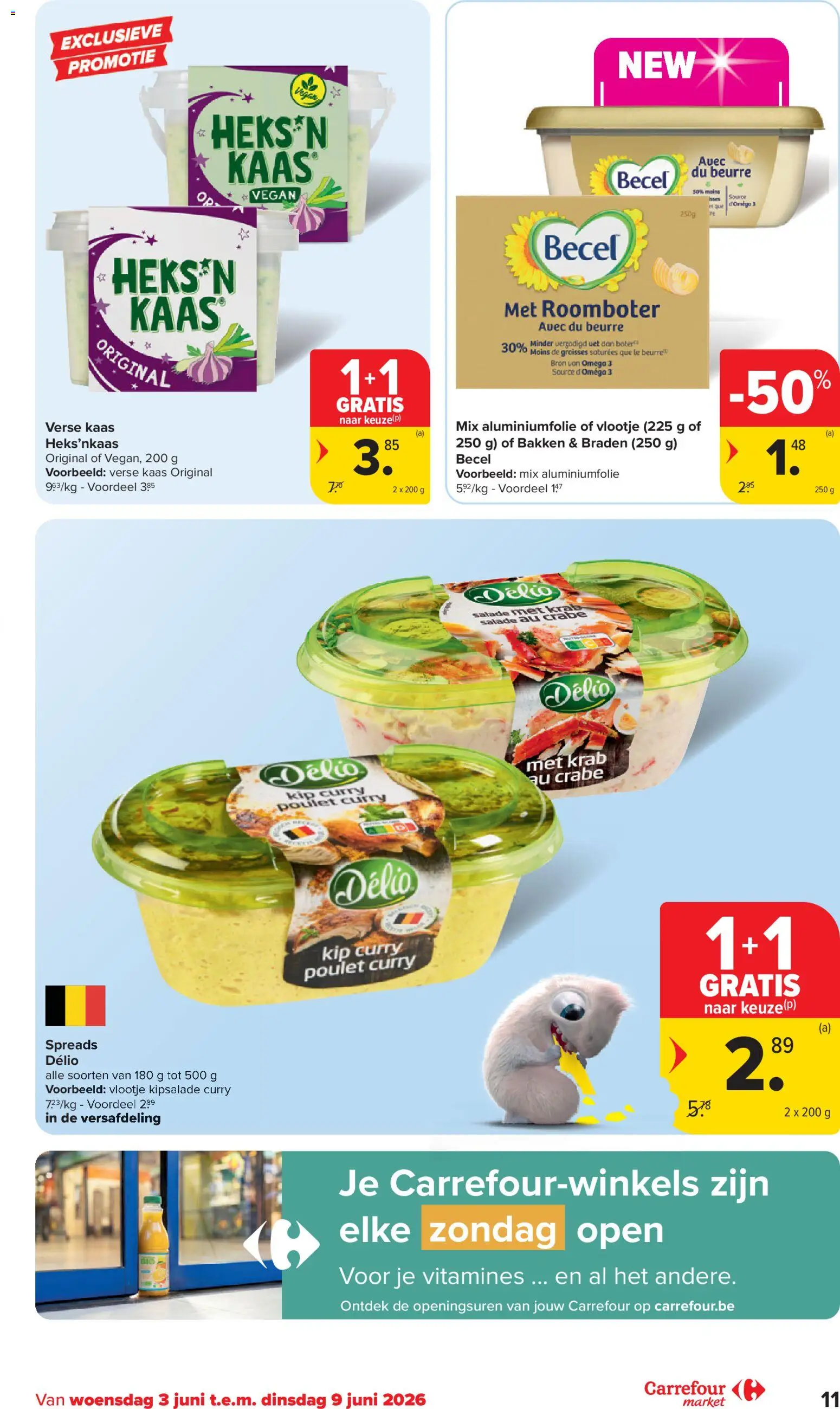 {H1} | Pagina: 11 | Producten: Fehérje, Kip, Boter, Kaas