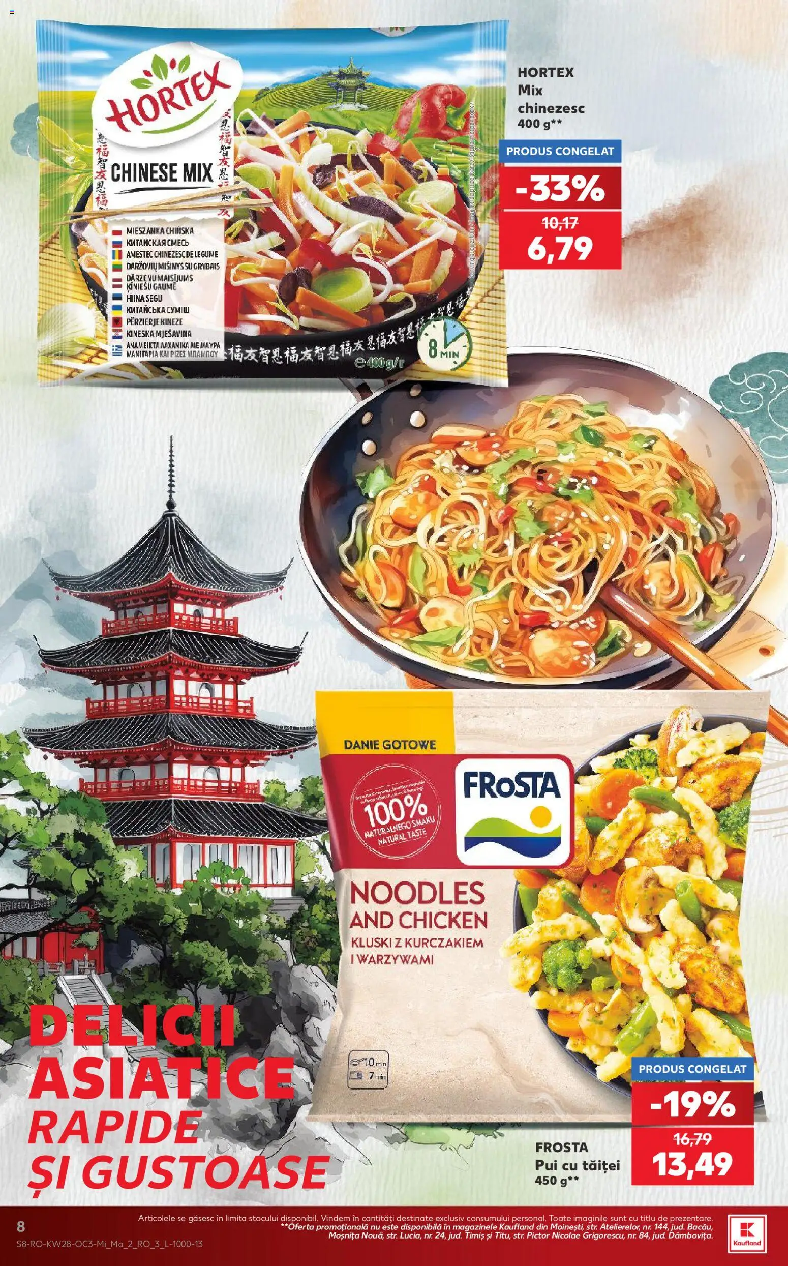 Noul catalog Kaufland – valabil de la 08.07.2026 | Pagină: 8 | Produse: Hacıyatmaz Kedi Oyuncağı, Noodles, Legume