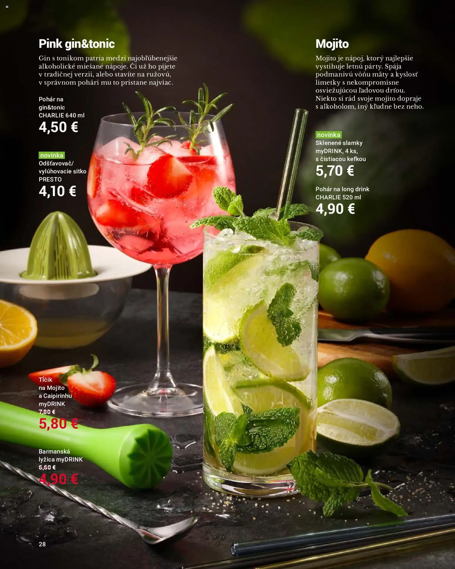 Nové TESCOMA akcie – leták je platný od 01.06.2026 | Strana: 28 | Produkty: Gin