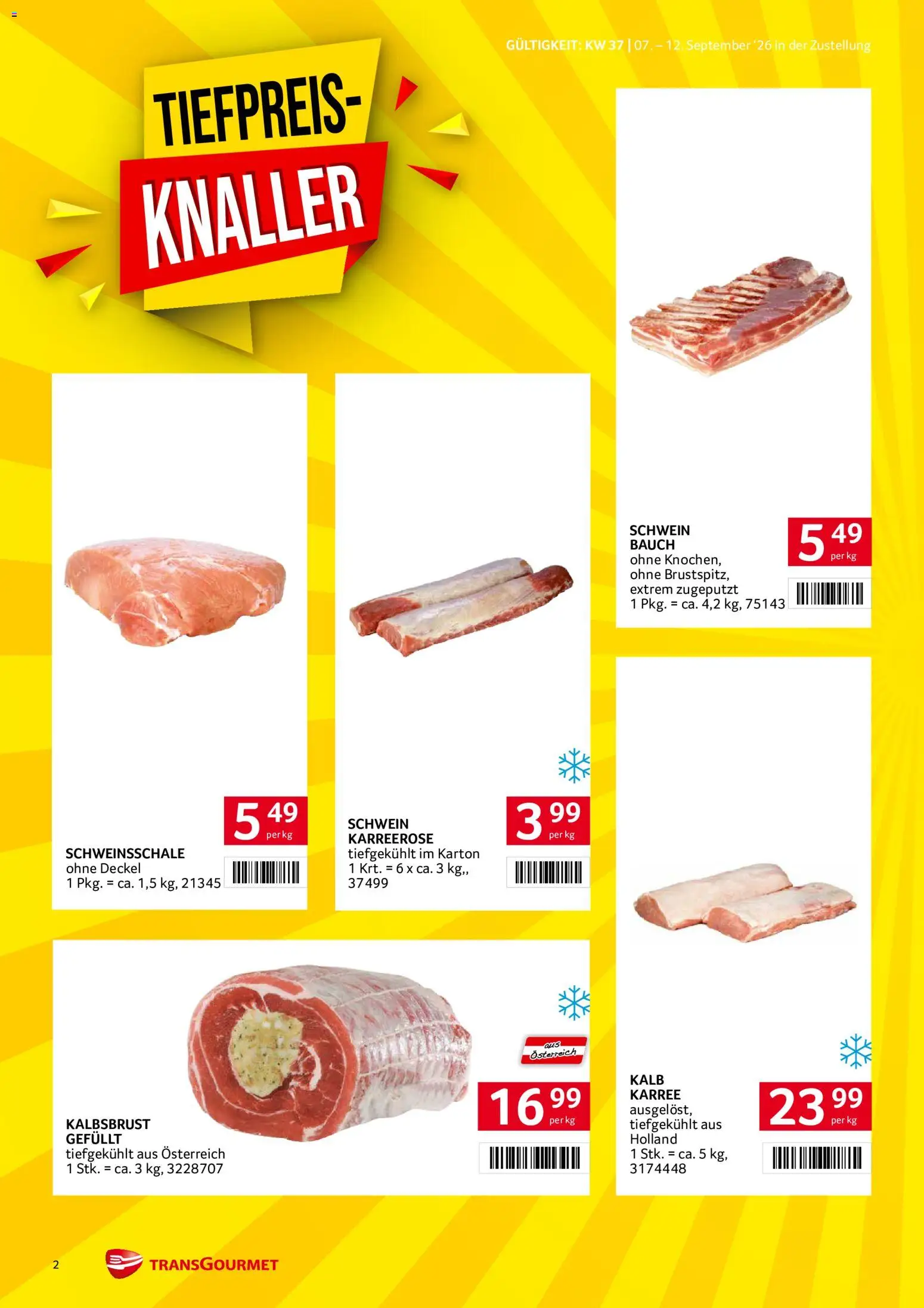 Transgourmet Zustellaktion - Broschüre gültig ab 07.09.2026 | Seite: 2