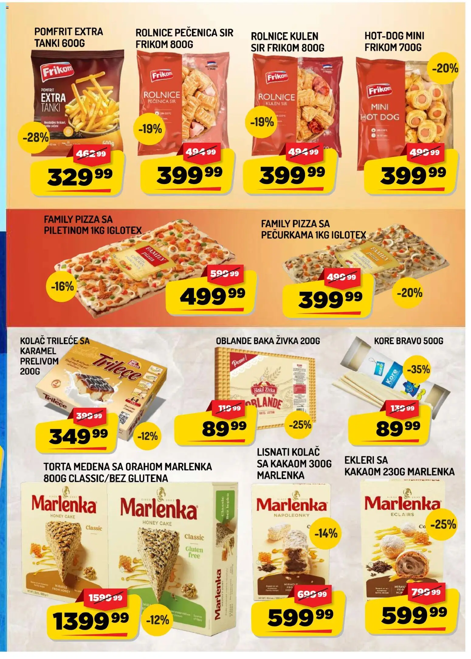 Aman katalog - važi od 16.10.2026 | Strana: 5 | Proizvode: Pomfrit, Hot dog, Pečenica, Torta