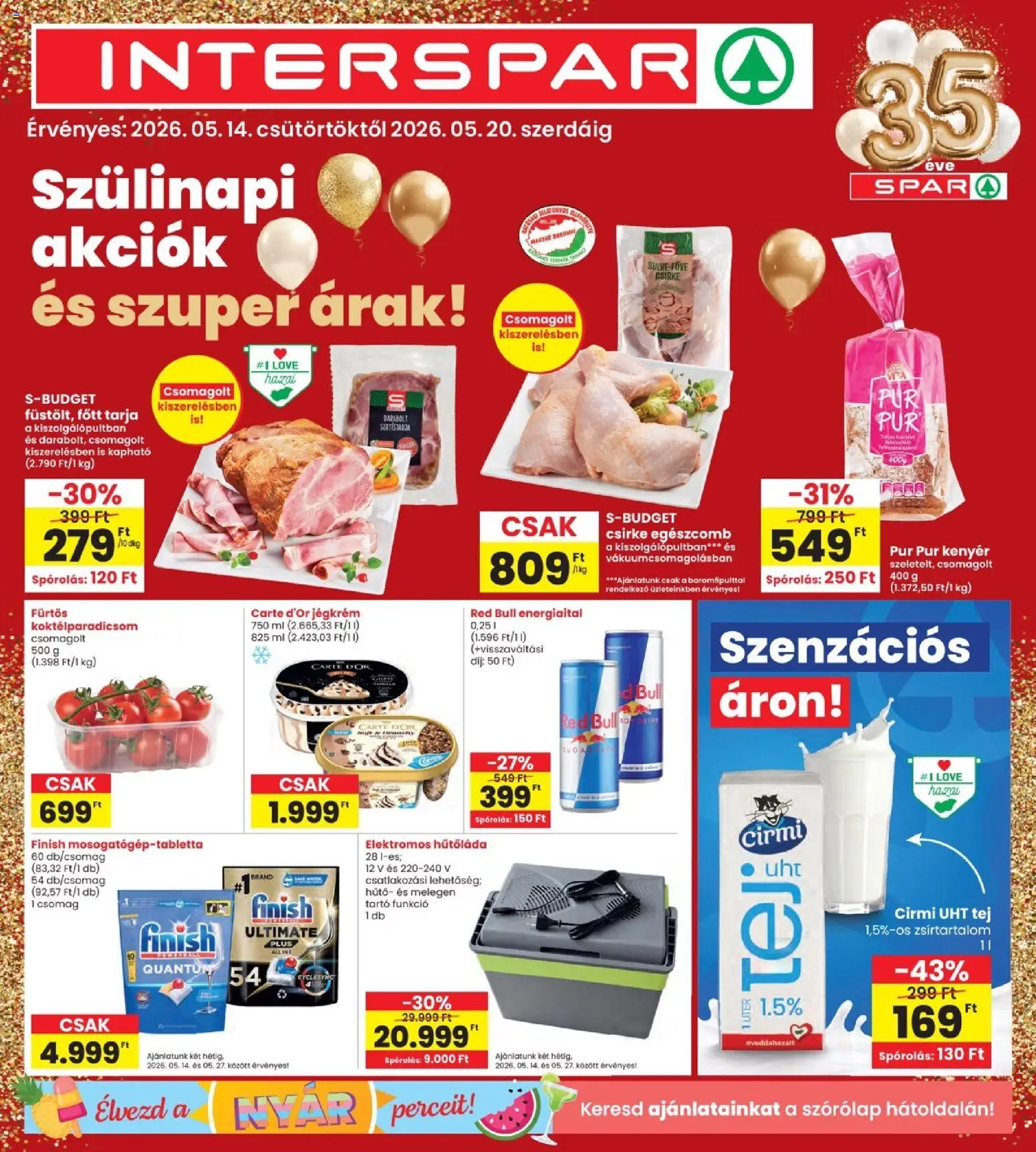 Interspar akciós ujság - amely érvényes a következő dátumtól: 14.05.2026 | Oldal: 1