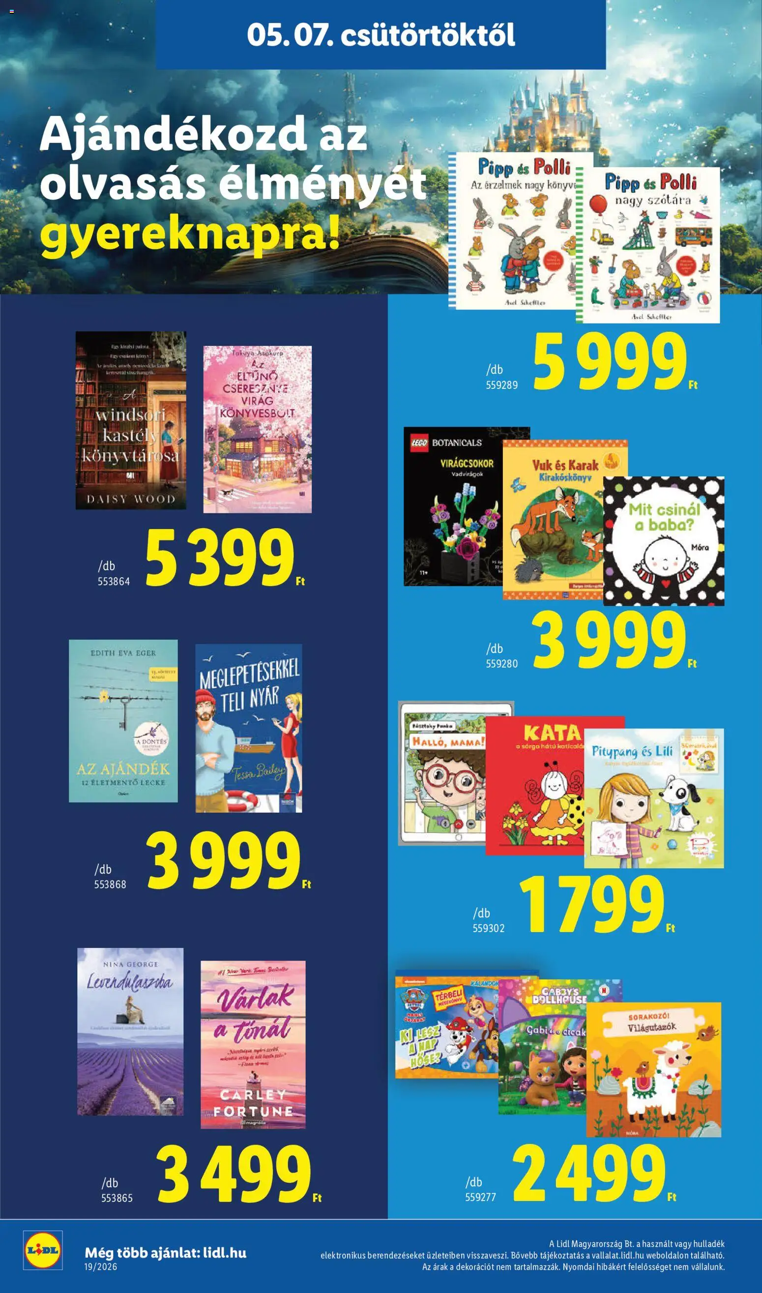 Lidl akciós ujság - amely érvényes a következő dátumtól: 07.05.2026 | Oldal: 4 | Termékek: Egér, Cseresznye, Virag
