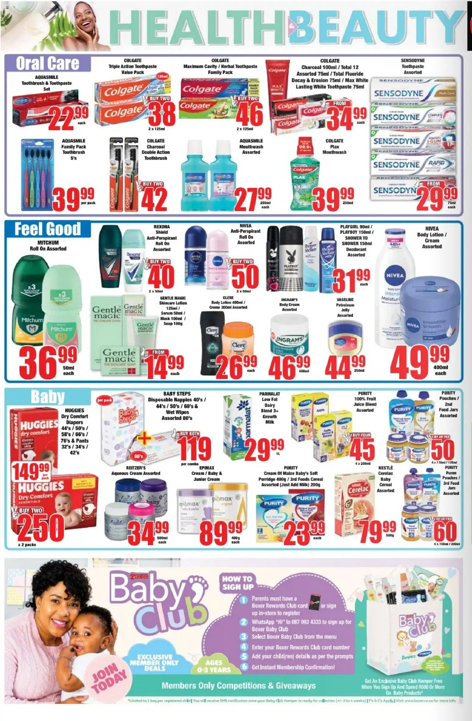 New Boxer catalogue – valid from 30/09/2026 | Page: 10 | Products: Shower, Porridge, Juice, Nappies